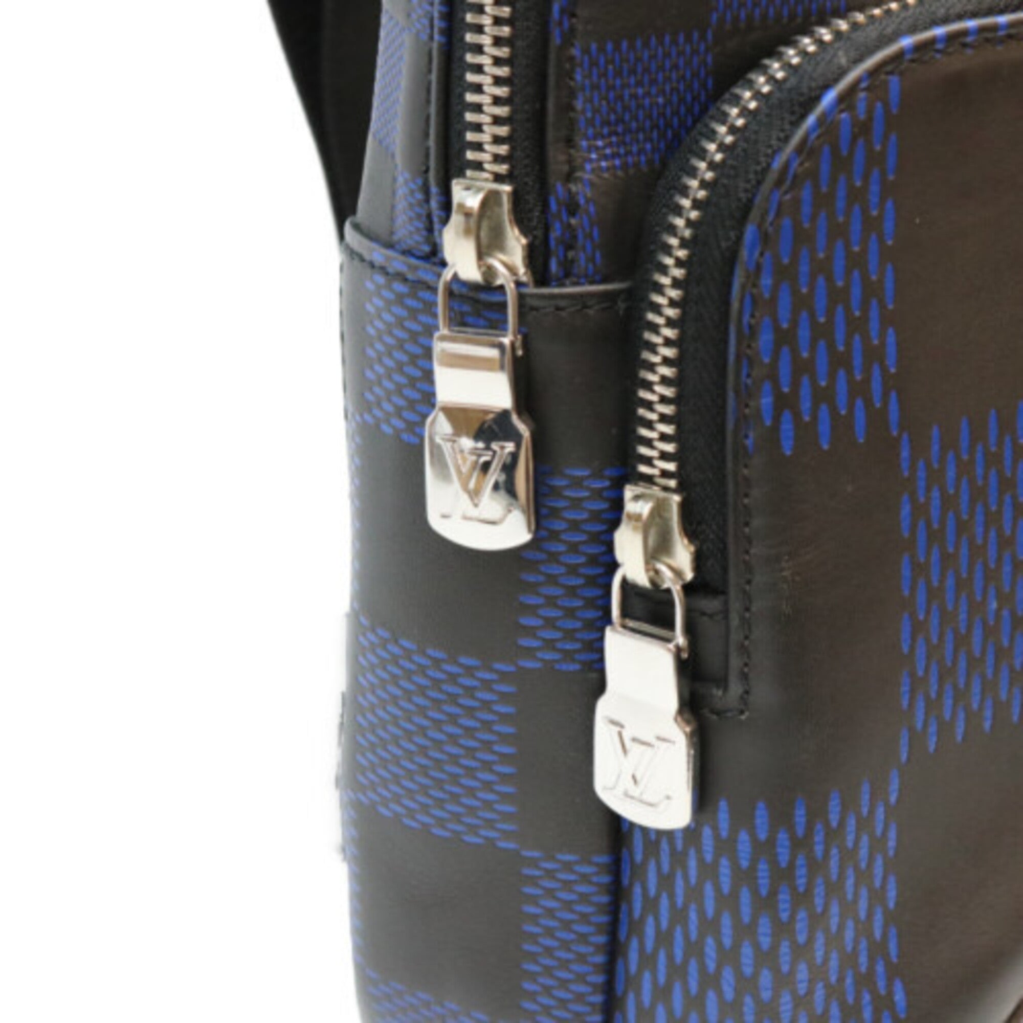 Louis Vuitton Black Blue Damier Infini Sling Bag (Pre-Owned)