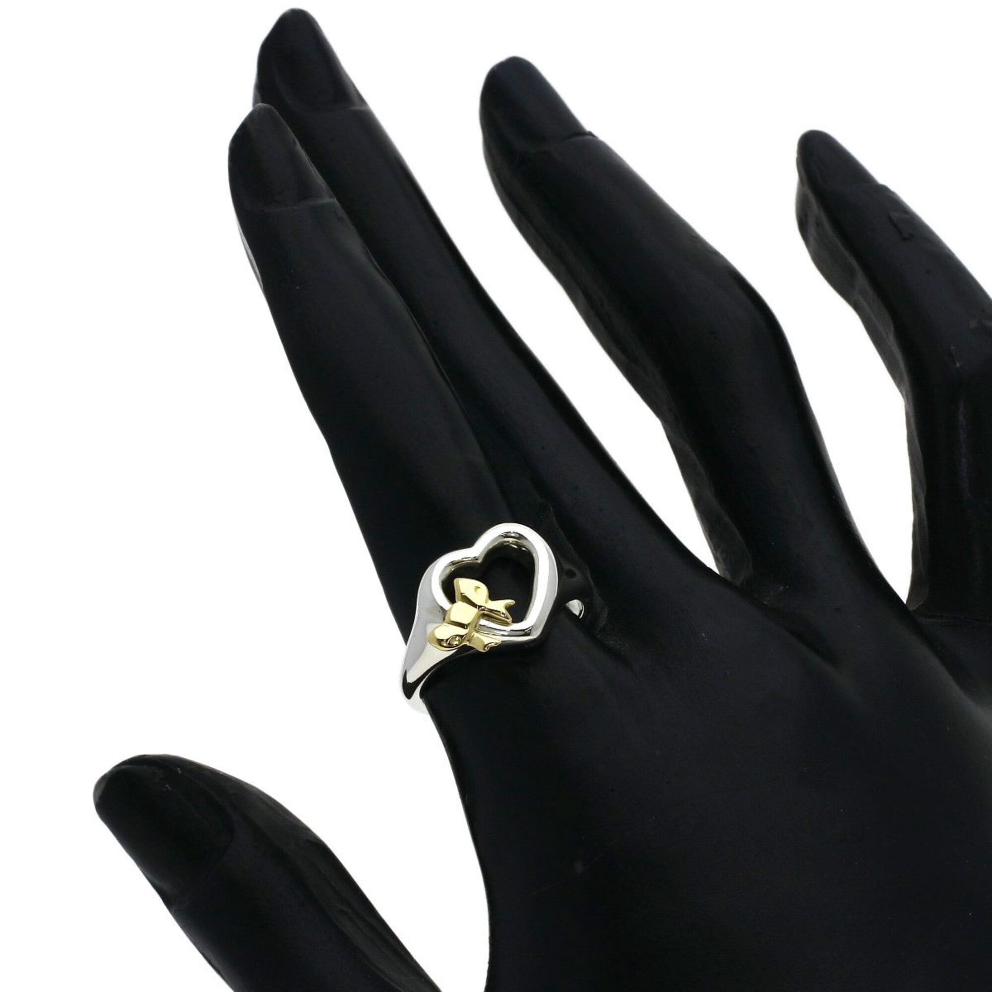 Tiffany Yellow Gold (18K) Silver Band Ring (Pre-Owned)