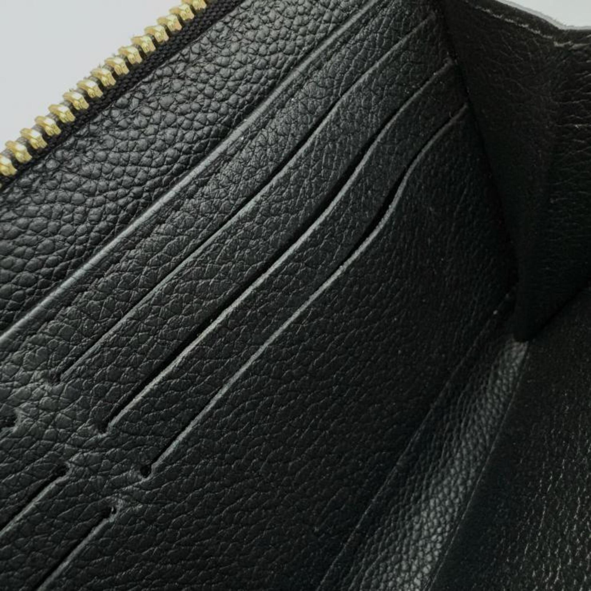 Louis Vuitton Black Noir Monogram Empreinte Long Wallet (Bi-Fold) (Pre-Owned)