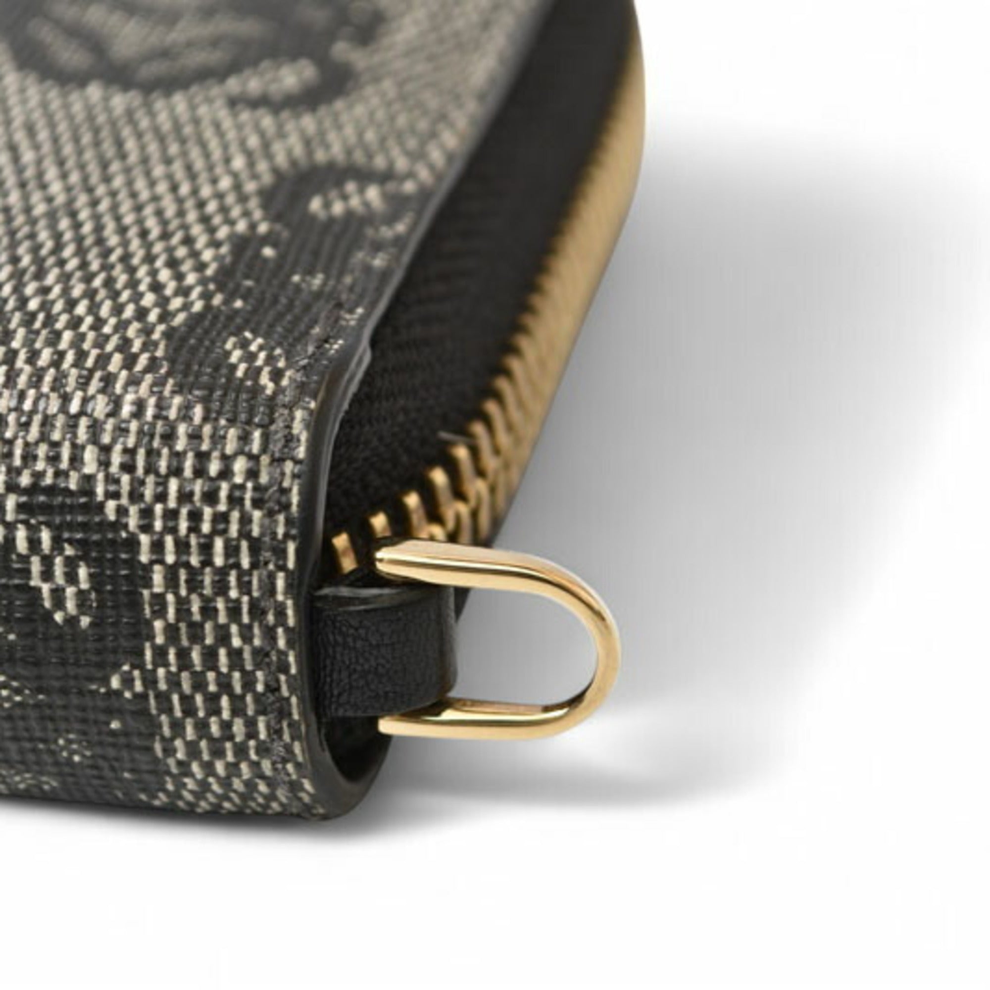 Loewe Black Gray Pvc Long Wallet (Bi-Fold) (Pre-Owned)
