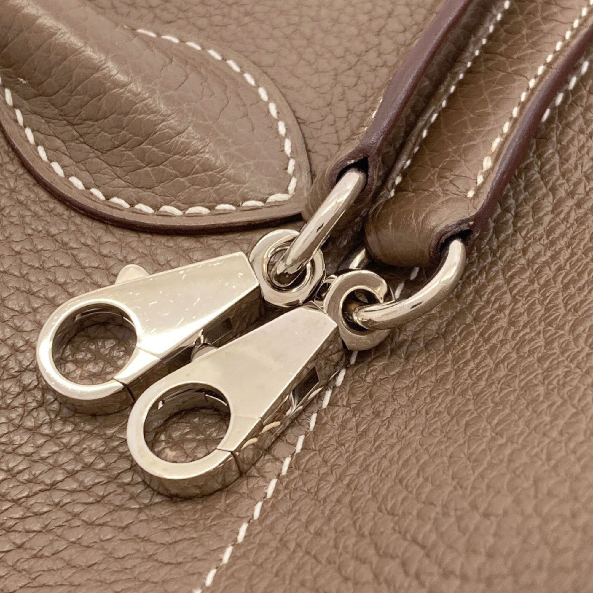 Hermes Bolide Etoupe Gray Handbag (Pre-Owned)