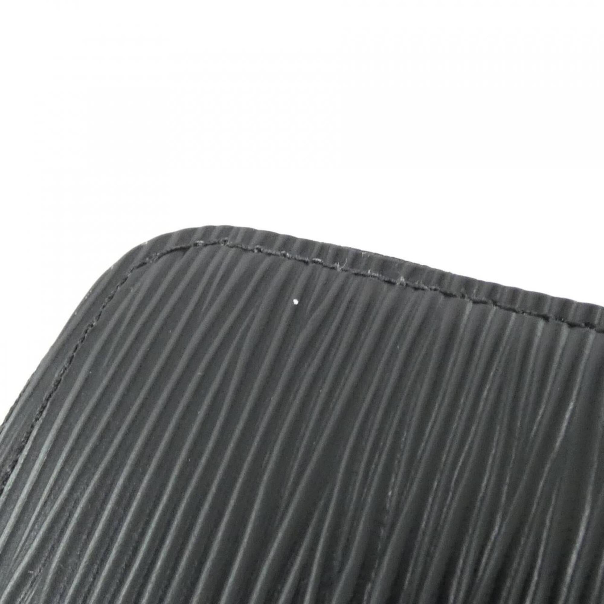 Louis Vuitton Black Leather Long Wallet (Bi-Fold) (Pre-Owned)