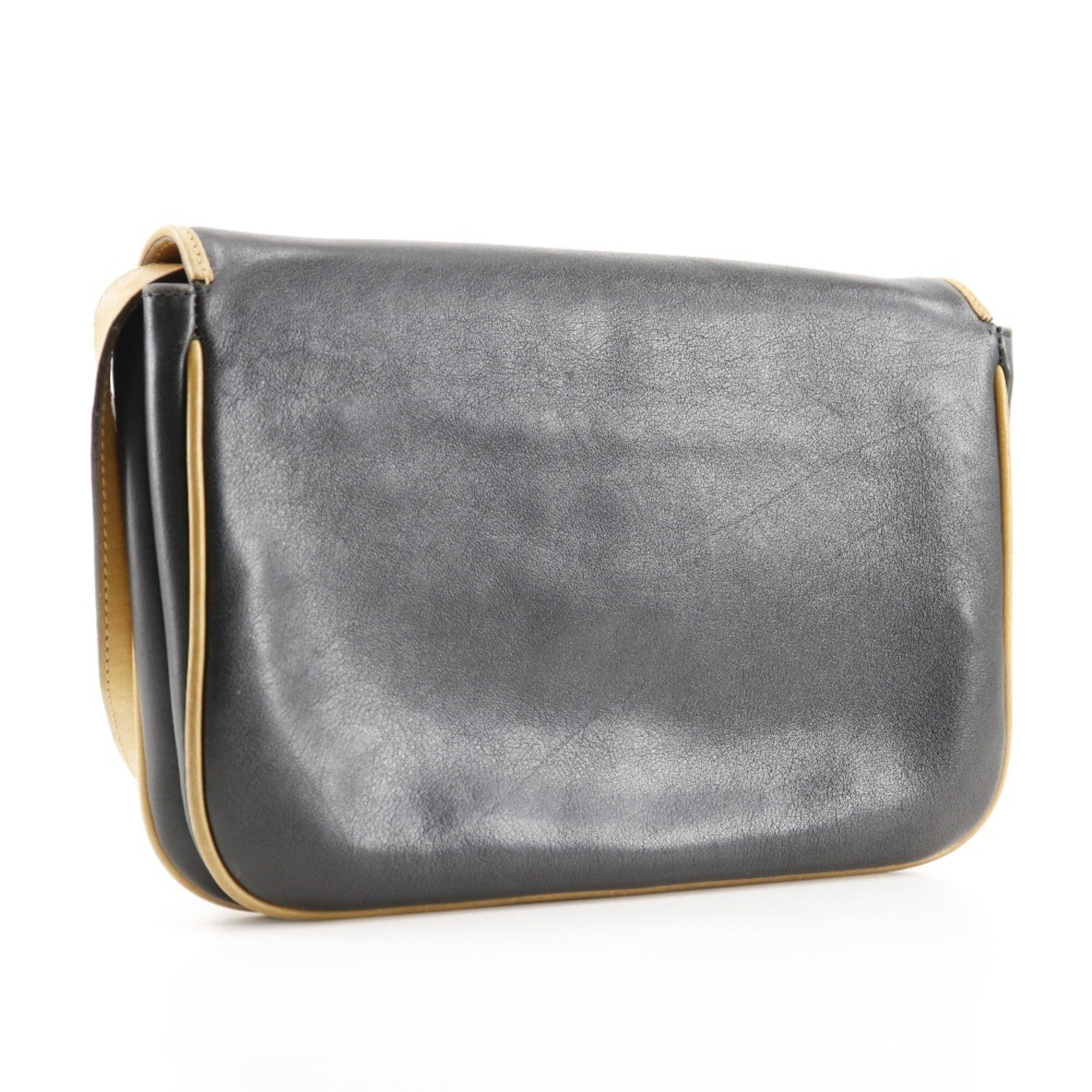 Celine Black Leather Shoulder Bag (Pre-Owned)