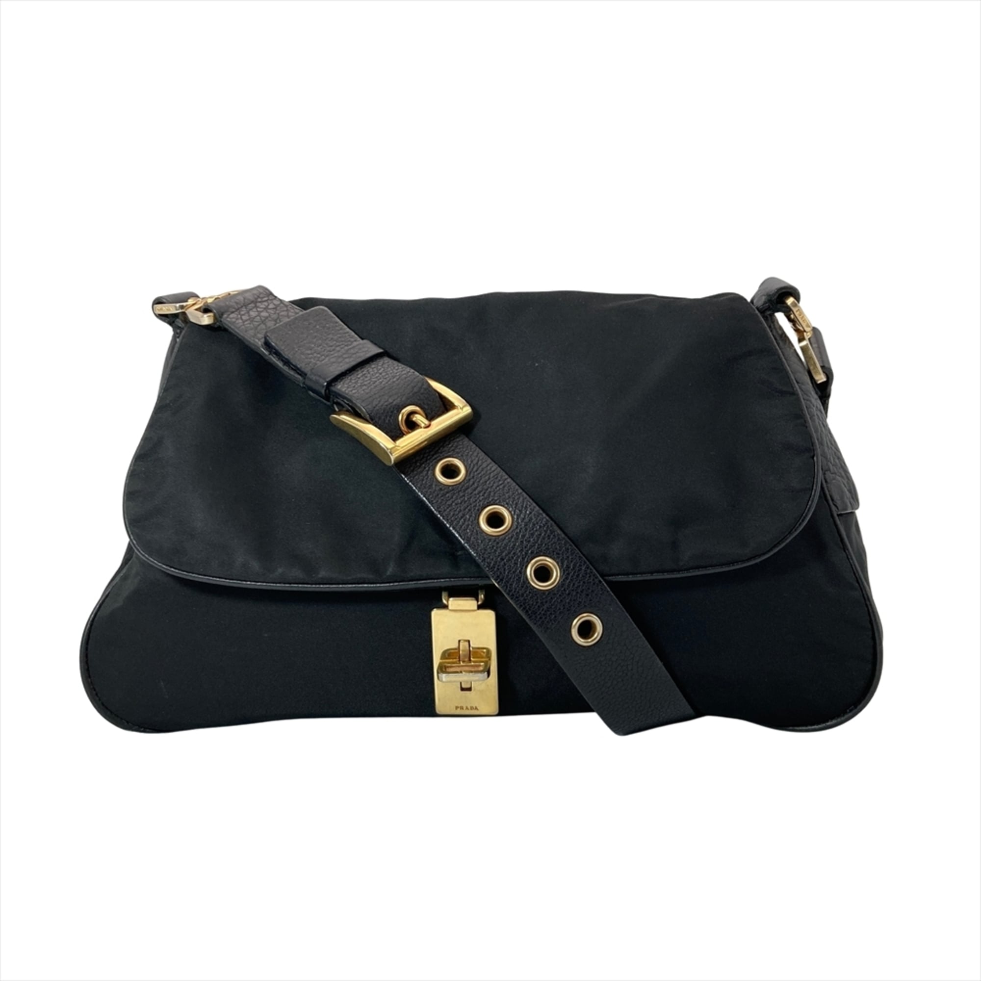 Prada Black Nylon Shoulder Bag (Pre-Owned)
