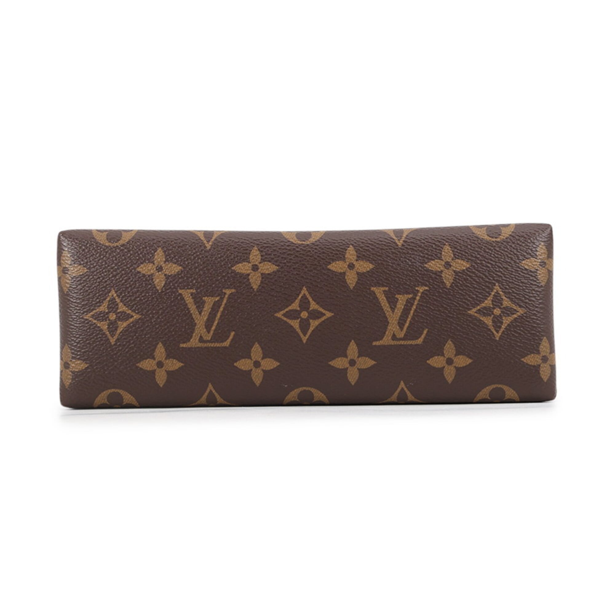 Louis Vuitton Brown Monogram Leather Handbag Shoulder Bag (Pre-Owned)