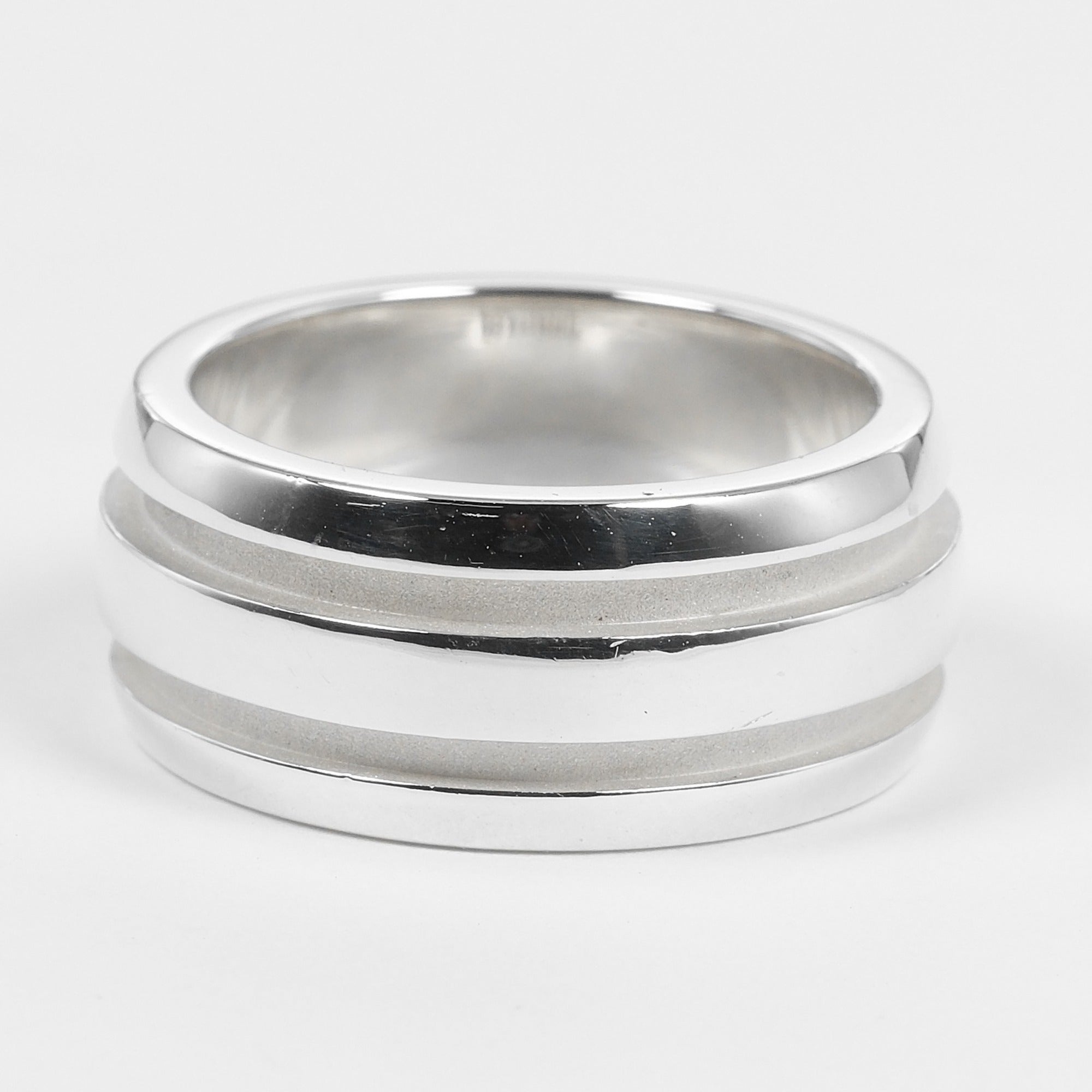 Tiffany Silver Silver 925 Band Ring (Pre-Owned)
