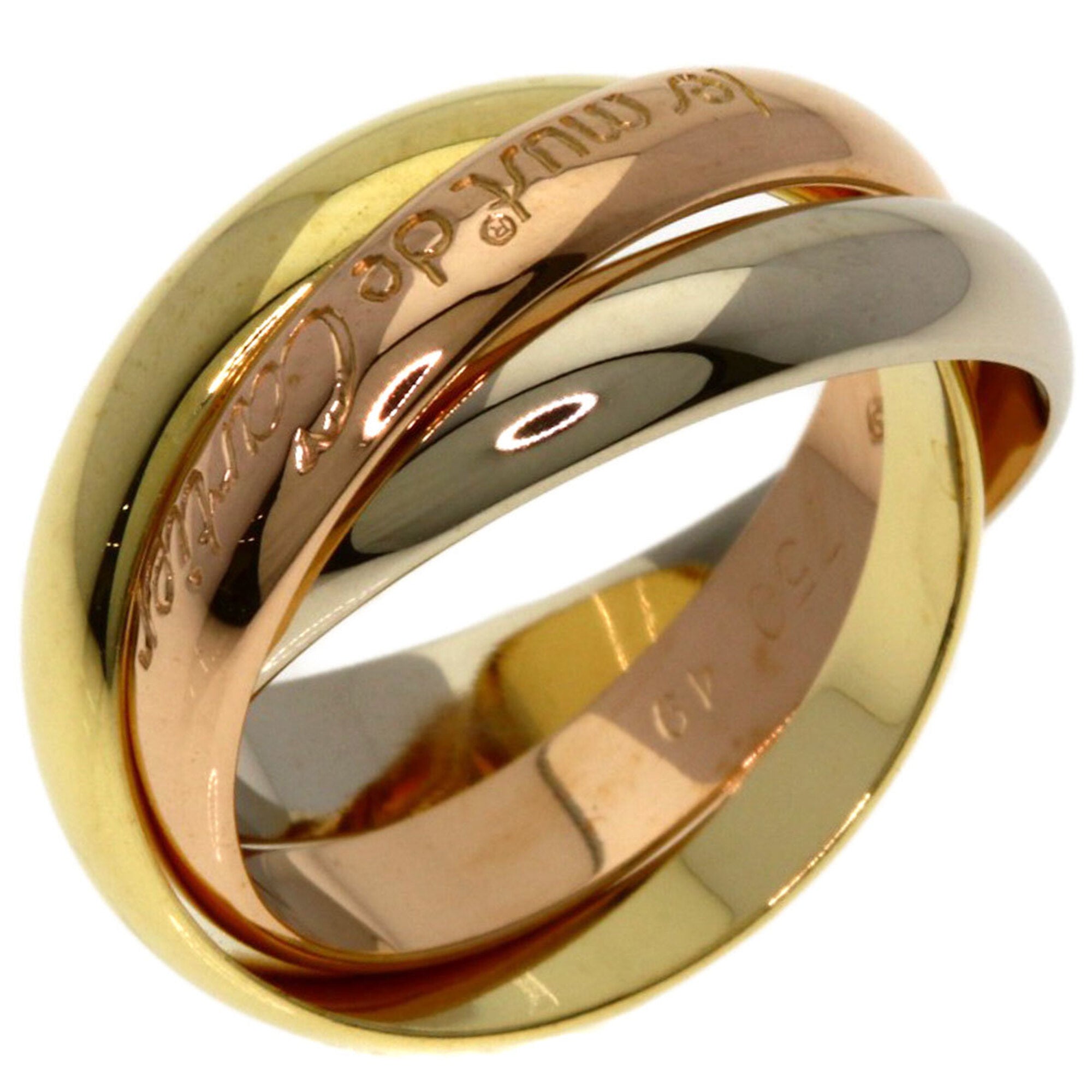 Cartier Trinity Yellow Gold (18K) Pink Gold (18K) White Gold (18K) Band Ring (Pre-Owned)