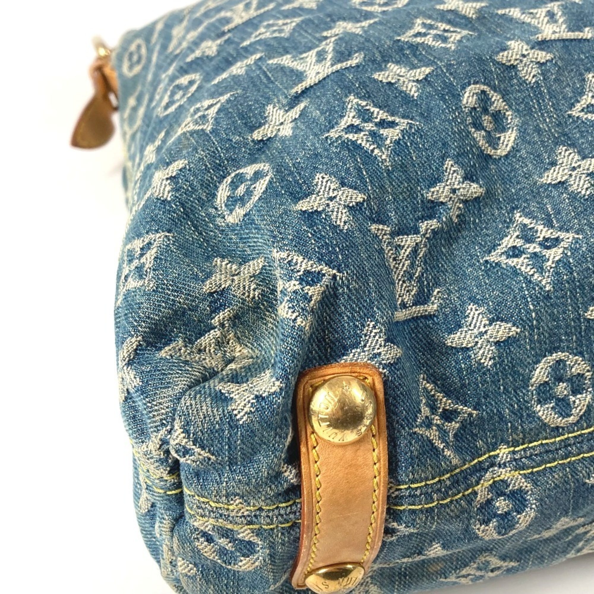 Louis Vuitton Monogram Denim Blue Monogram Denim Shoulder Bag (Pre-Owned)