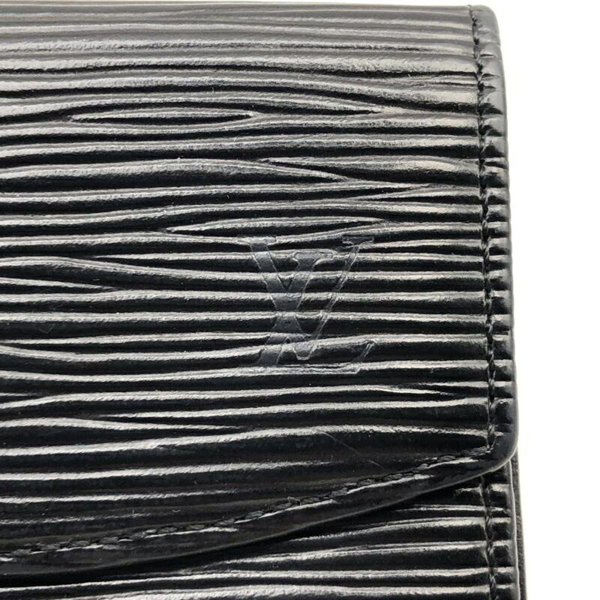 Louis Vuitton Epi Black Epi Leather Coin Purse/Coin Case (Pre-Owned)