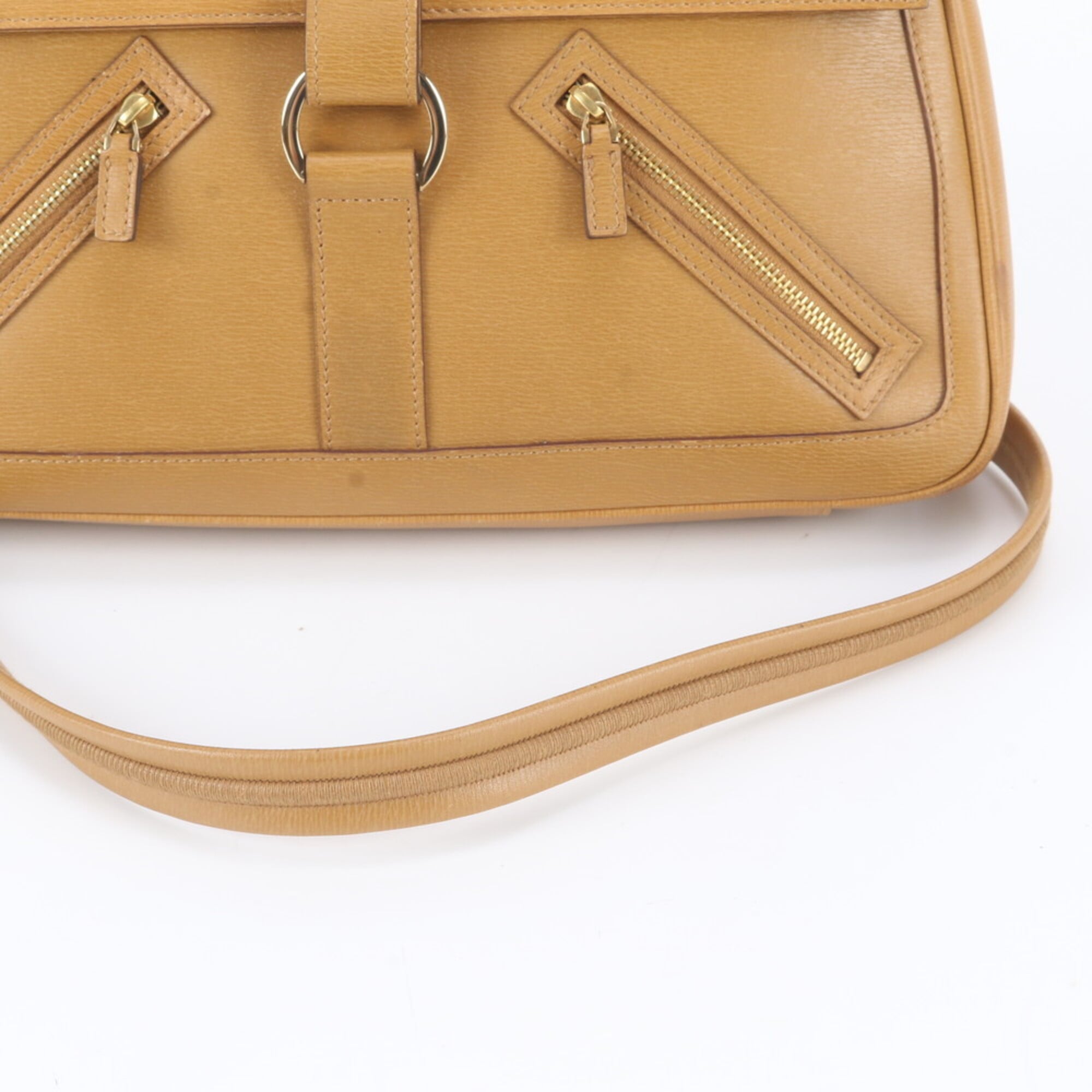 Gucci Brown Leather Crossbody Bag Handbag Shoulder Bag Tote Bag (Pre-Owned)
