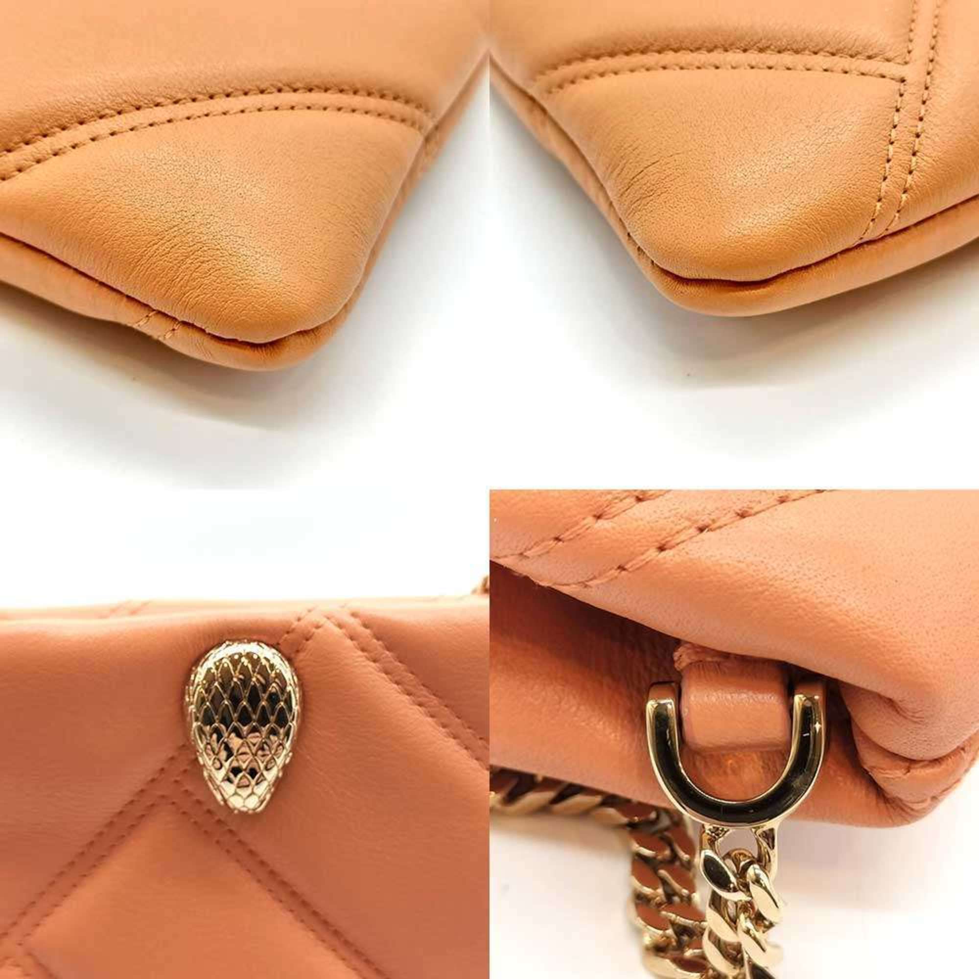 Bvlgari Orange Leather Shoulder Bag (Pre-Owned)