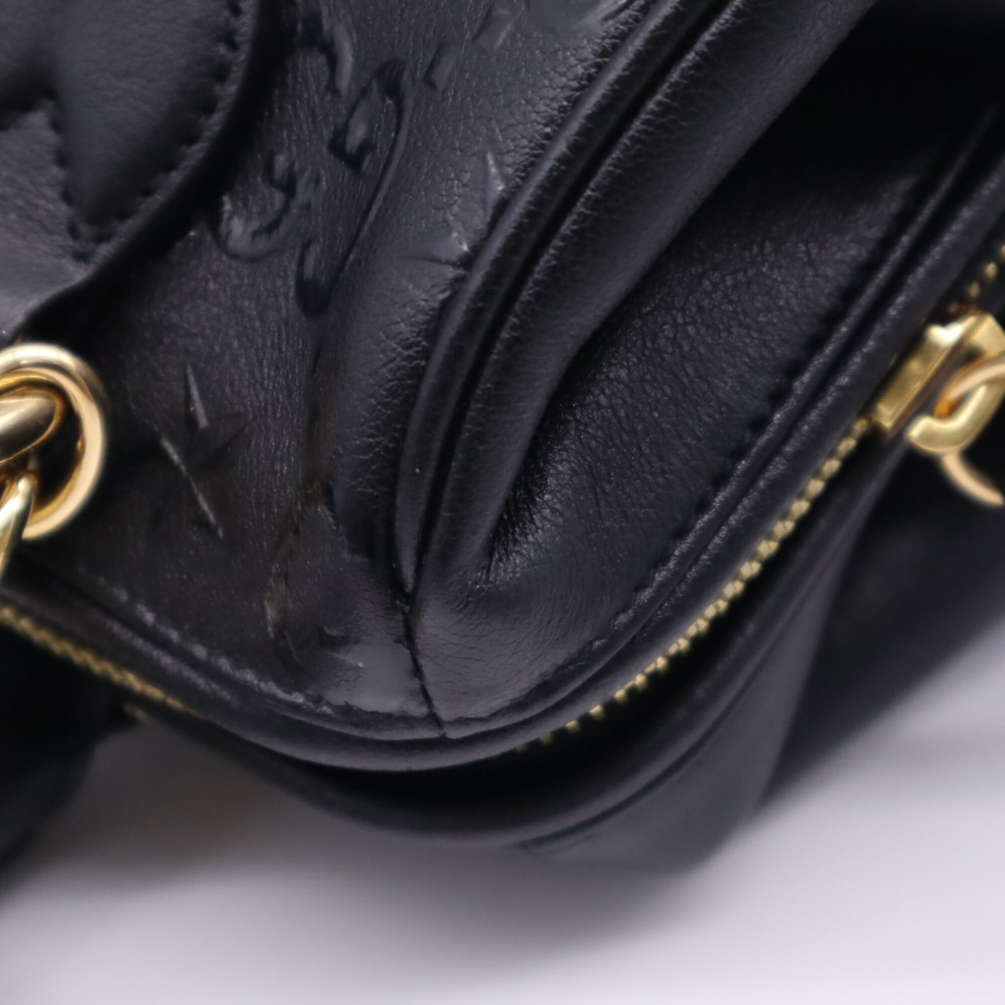 Gucci Beige Brown Leather Handbag Shoulder Bag (Pre-Owned)