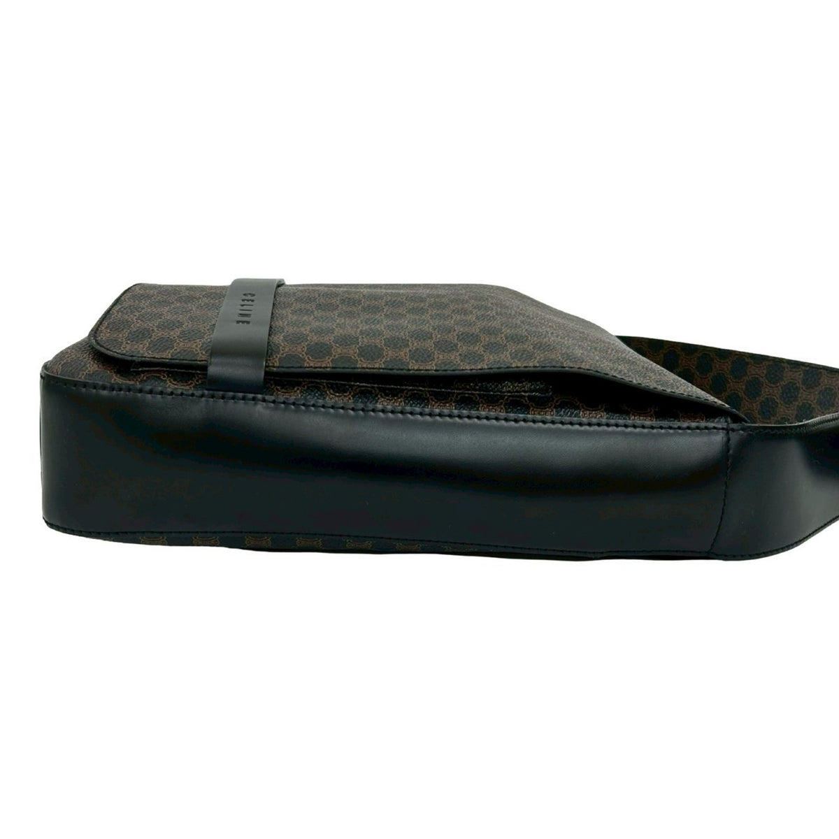 Celine Black Brown Leather Pvc Shoulder Bag (Pre-Owned)