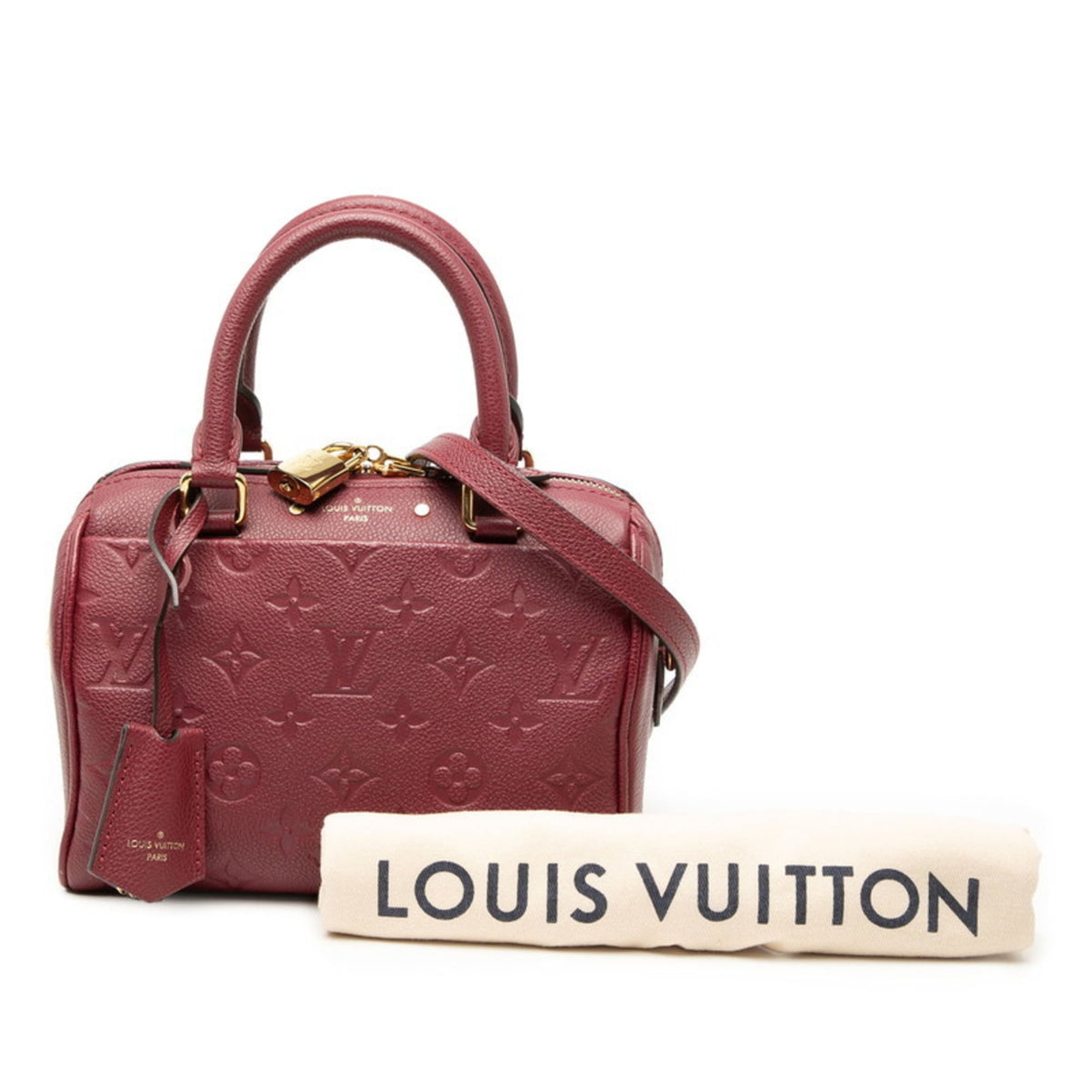 Louis Vuitton Bordeaux Red Color Wine Leather Shoulder Bag (Pre-Owned)