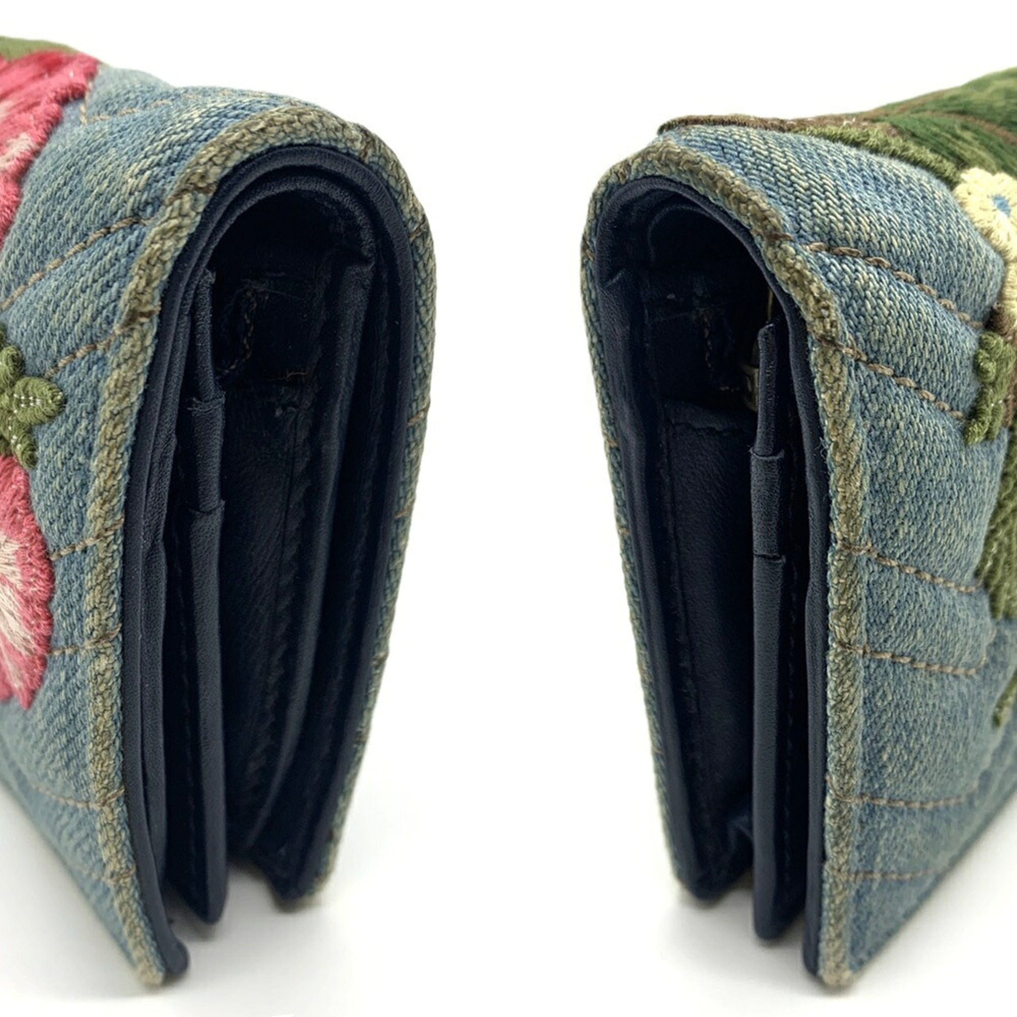 Gucci Denim Leather Wallet (Bi-Fold) (Pre-Owned)