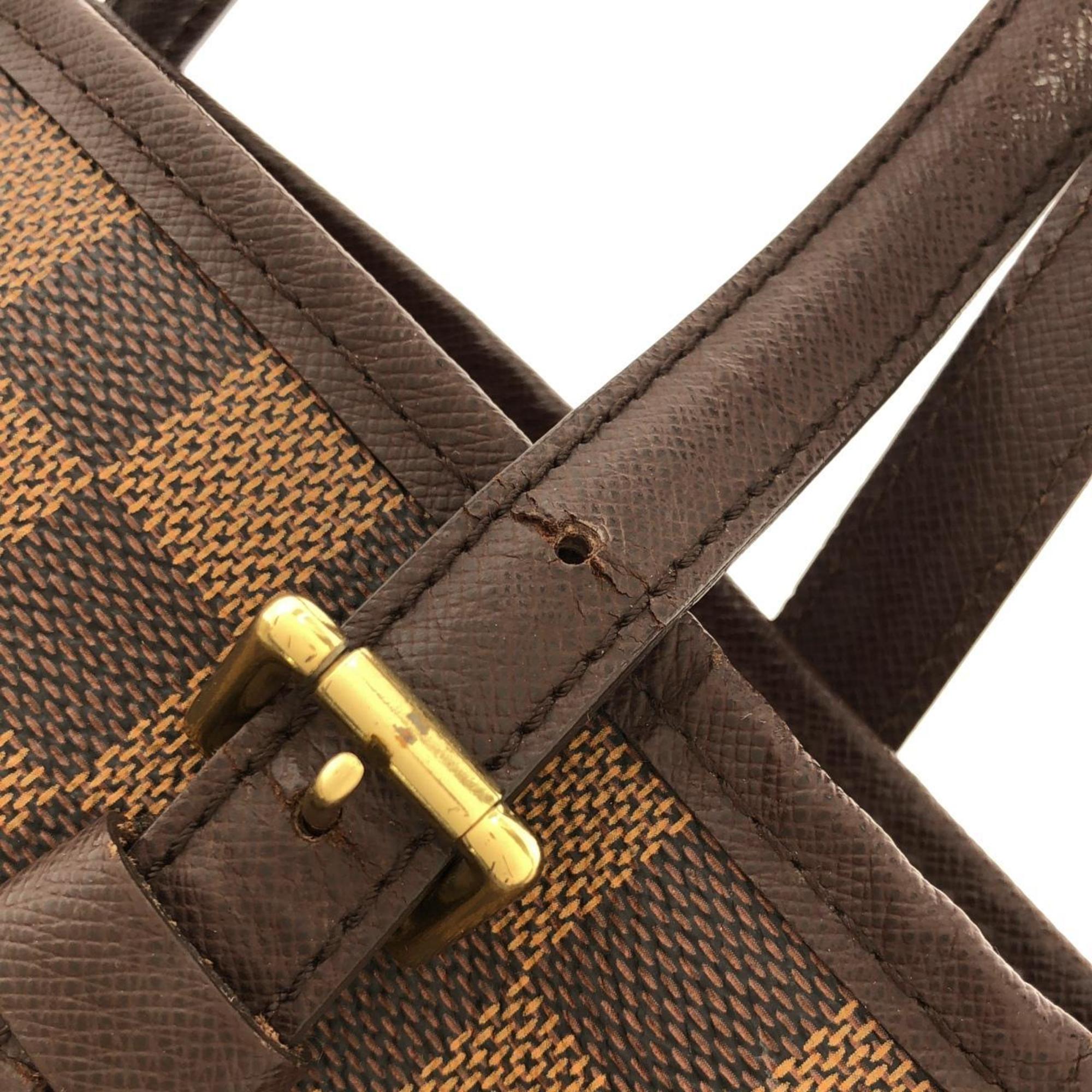 Louis Vuitton Ebene Coated Canvas Pouch Shoulder Bag (Pre-Owned)