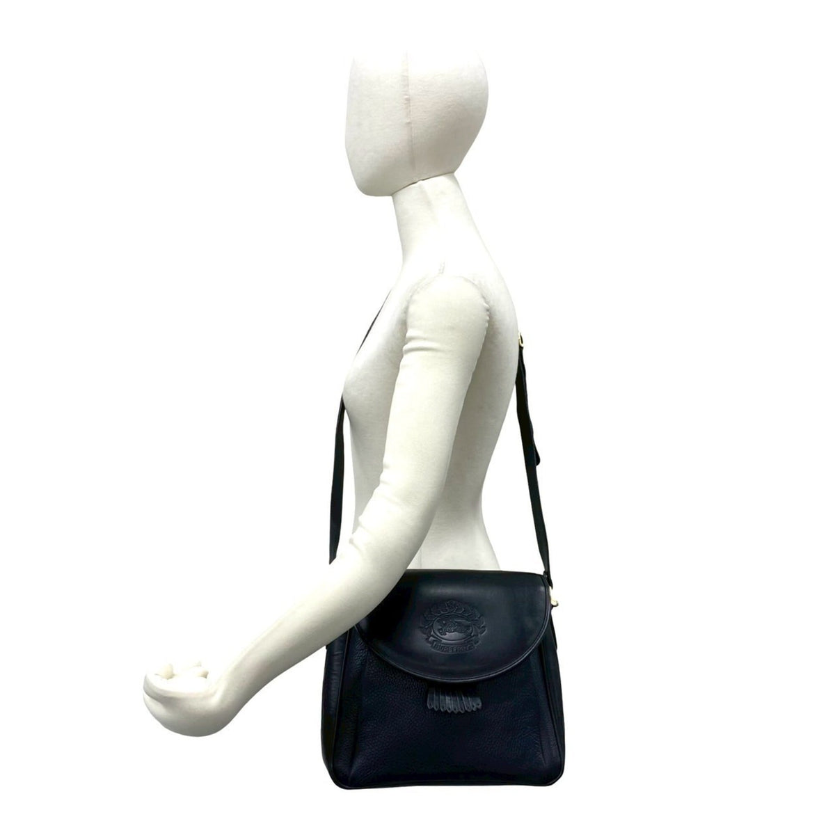 Burberry Black Leather Pochette Shoulder Bag (Pre-Owned)