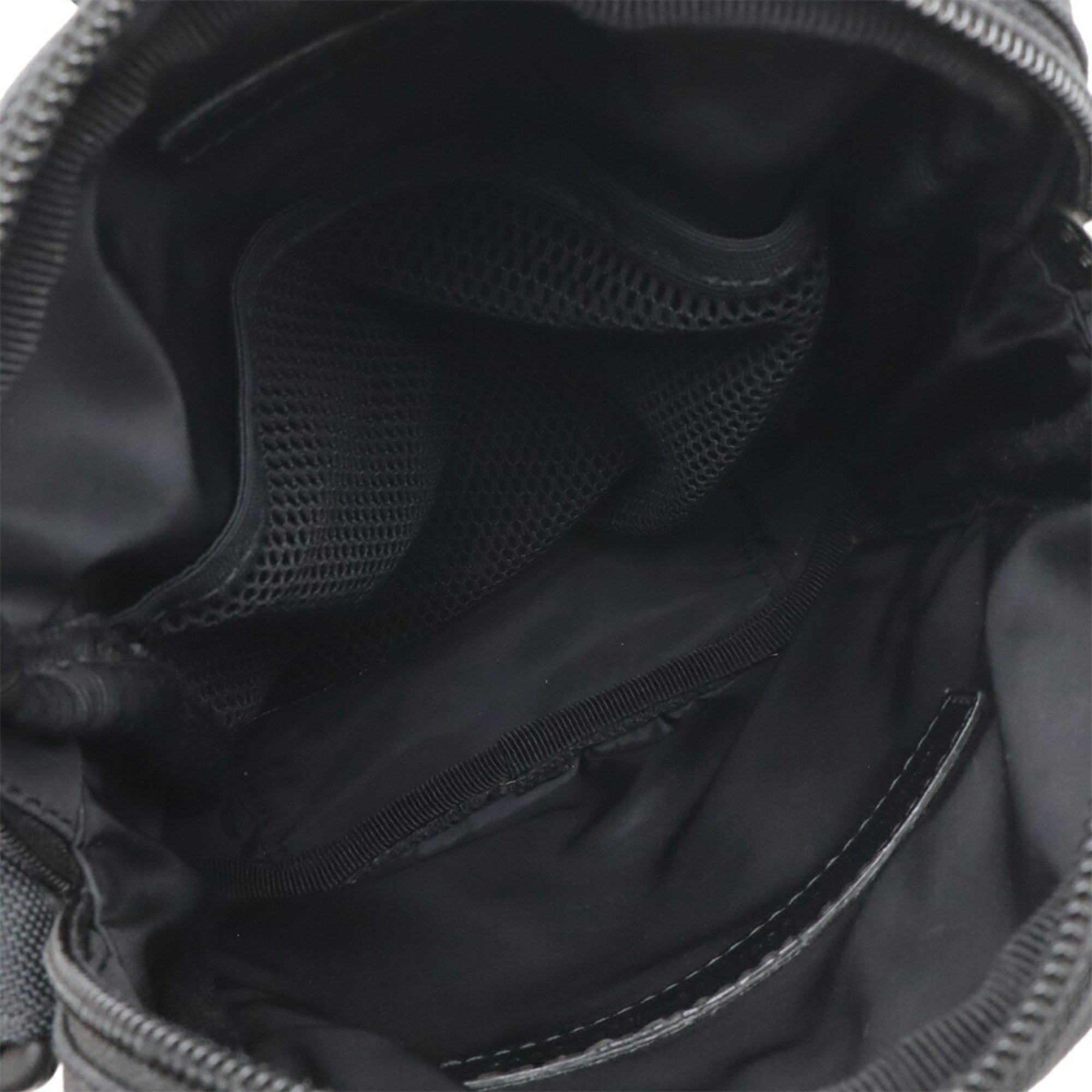 Balenciaga Black White Nylon Canvas Handbag Pochette Shoulder Bag (Pre-Owned)