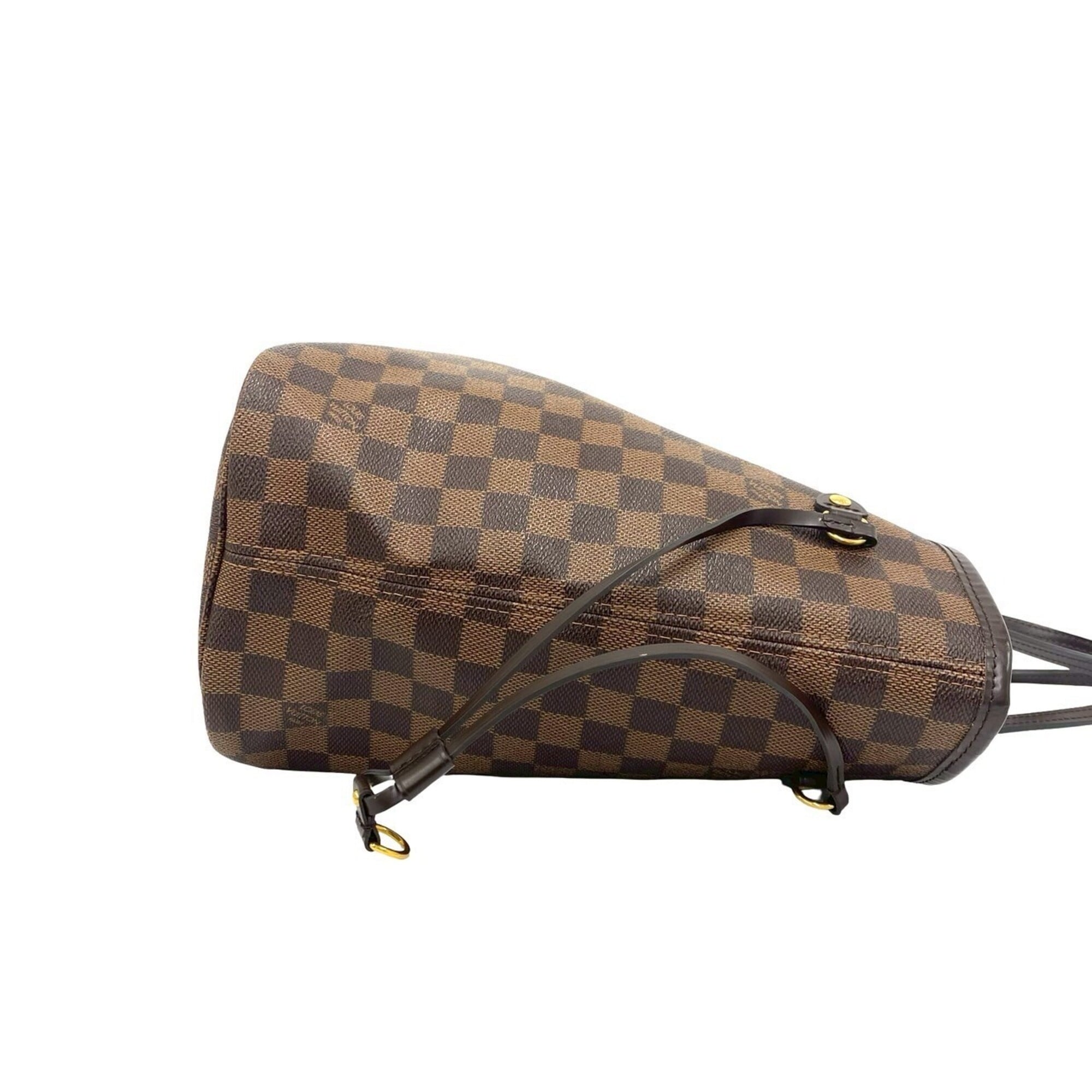 Louis Vuitton Brown Pvc Leather Handbag Pouch Tote Bag (Pre-Owned)