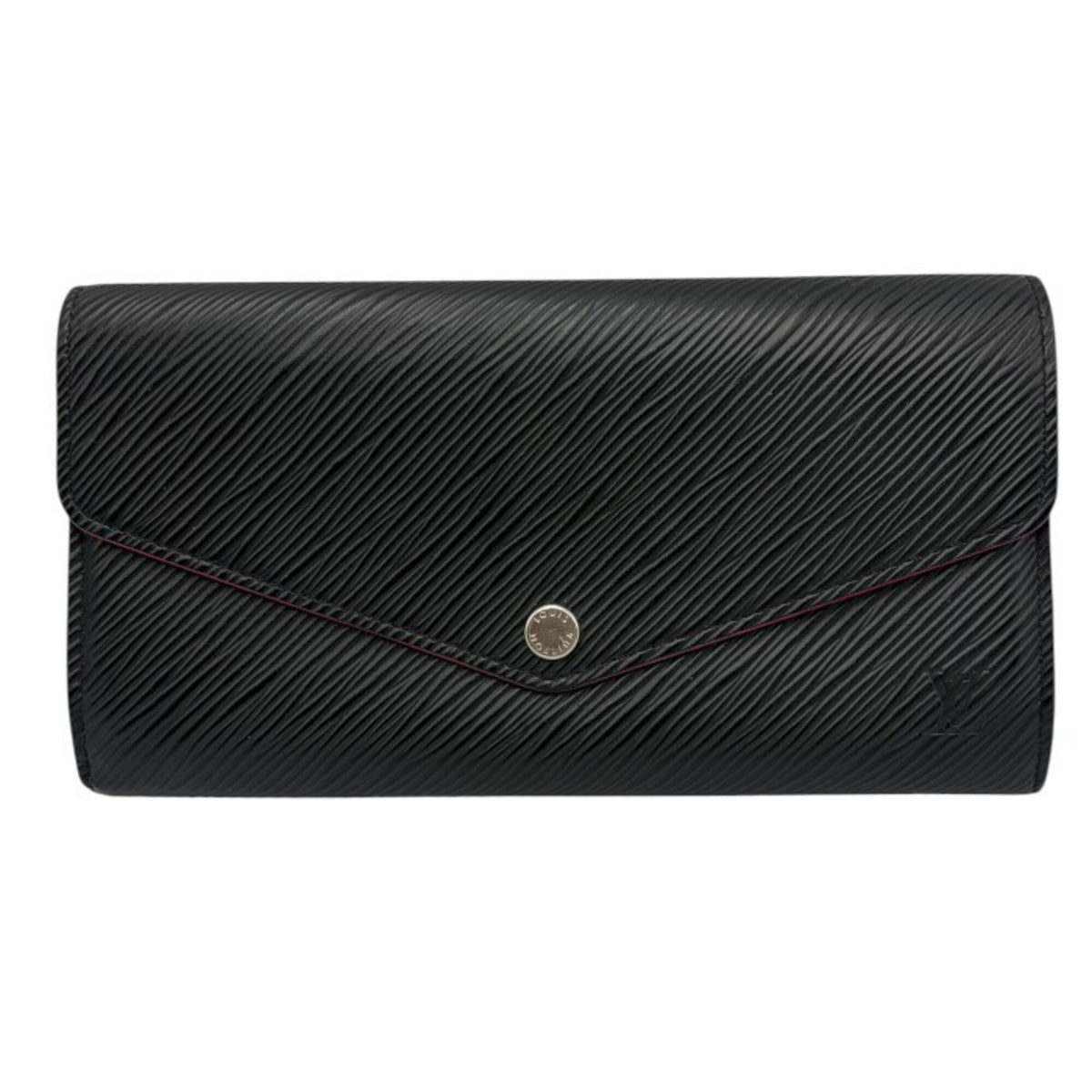 Louis Vuitton Epi Black Pink Leather Long Wallet (Bi-Fold) (Pre-Owned)
