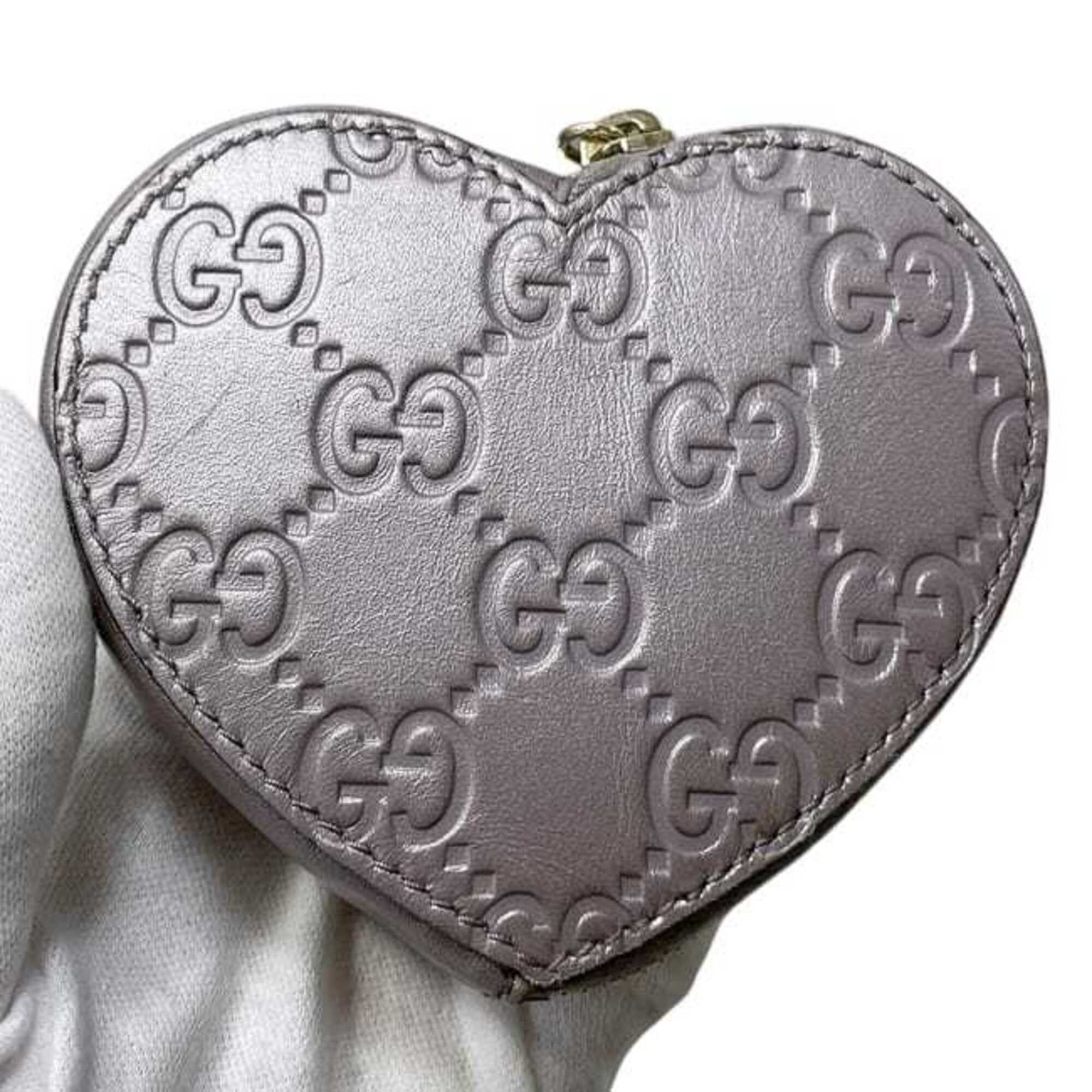Gucci Purple Leather Coin Purse/Coin Case (Pre-Owned)