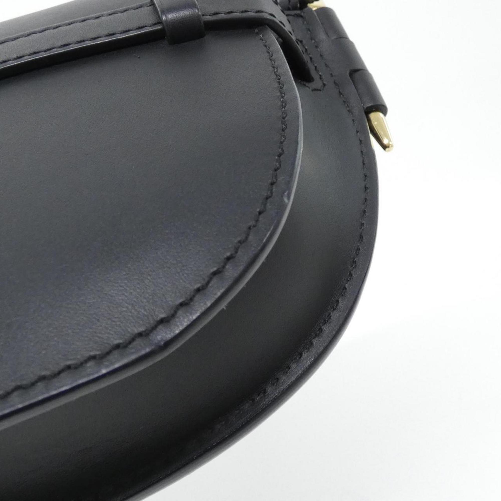 Loewe Black Leather Shoulder Bag (Pre-Owned)
