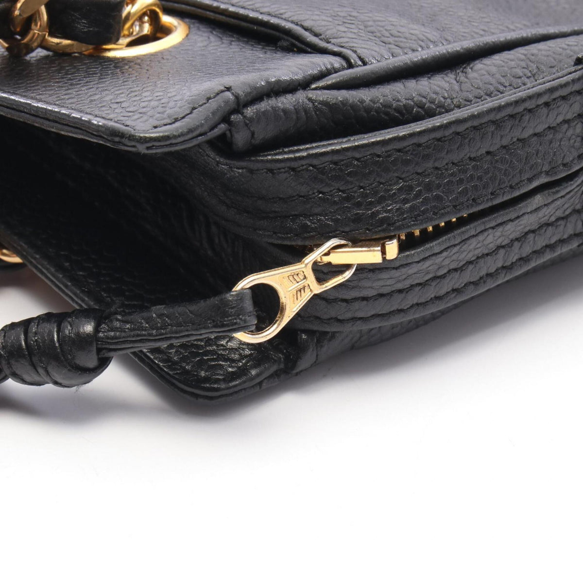 Chanel Black Grained Calfskin Handbag Tote Bag (Pre-Owned)