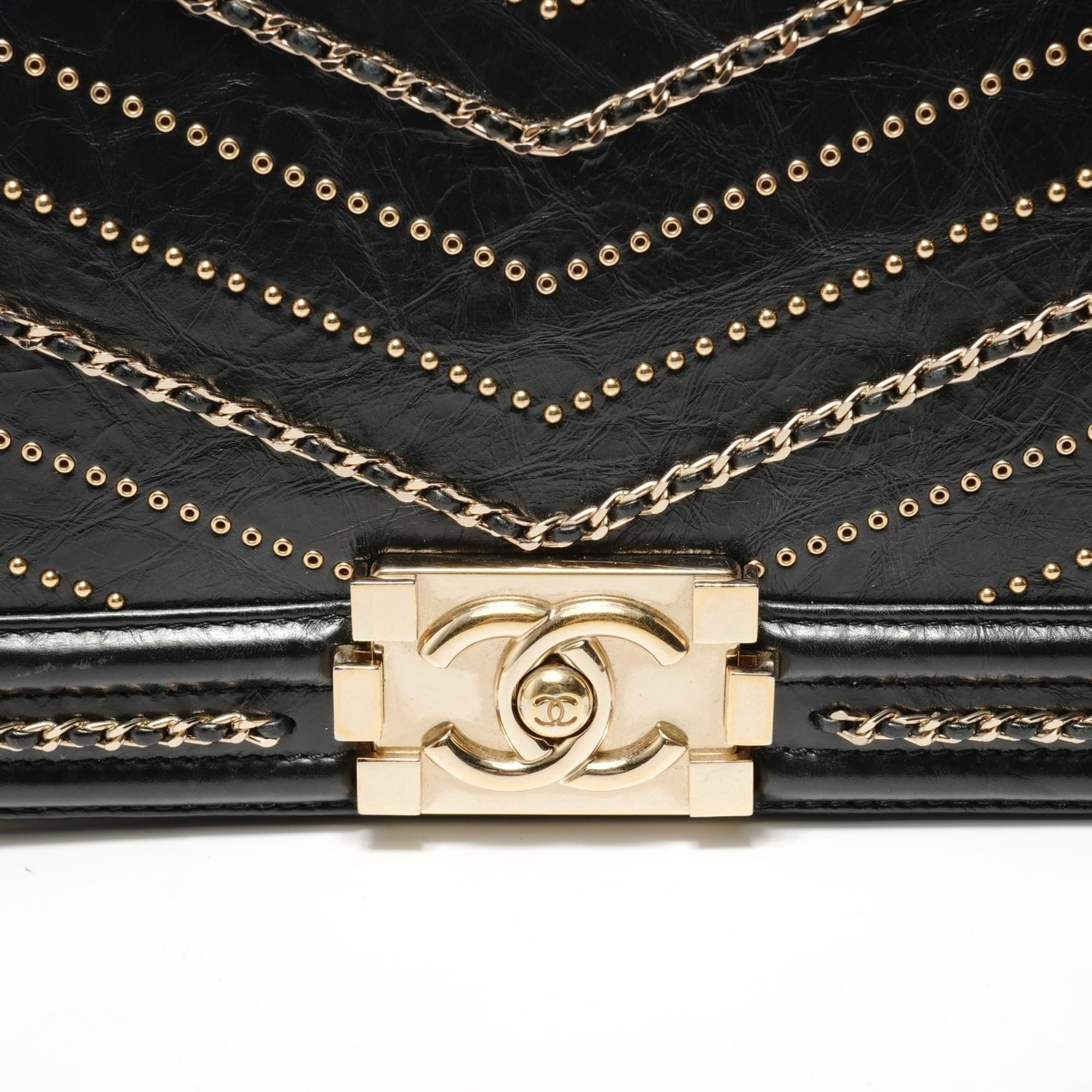 Chanel Boy Chanel Black Shoulder Bag (Pre-Owned)