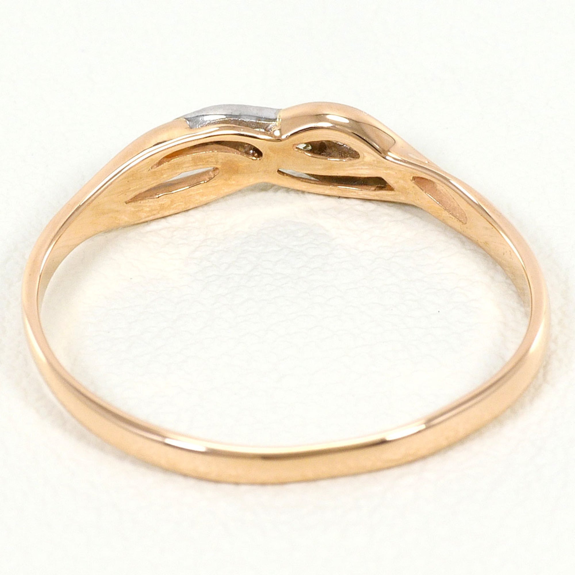 Unbranded Pink Gold White Gold Pink Gold (14K) White Gold (14K) Band Ring (Pre-Owned)