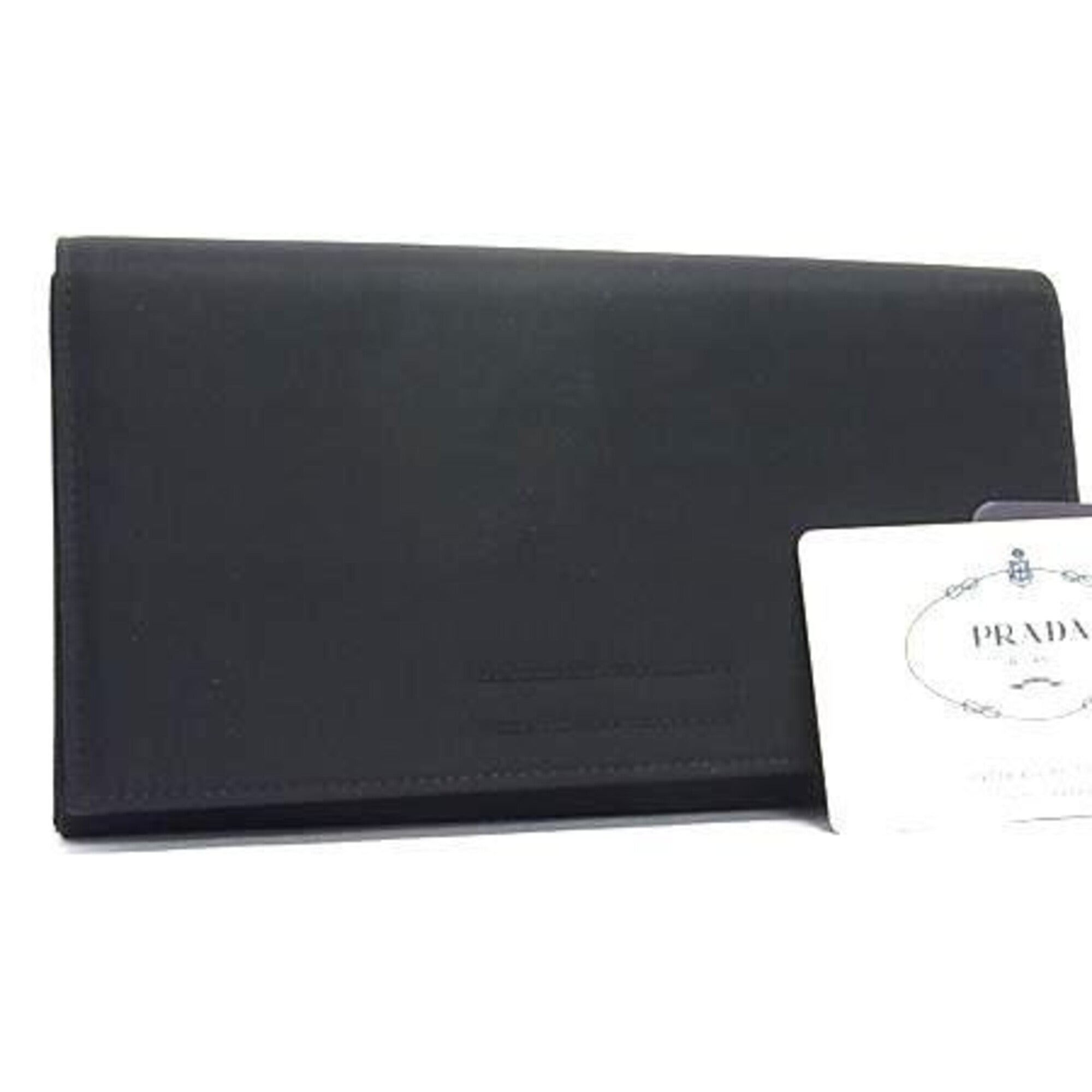 Prada Black Tessuto Long Wallet (Bi-Fold) (Pre-Owned)