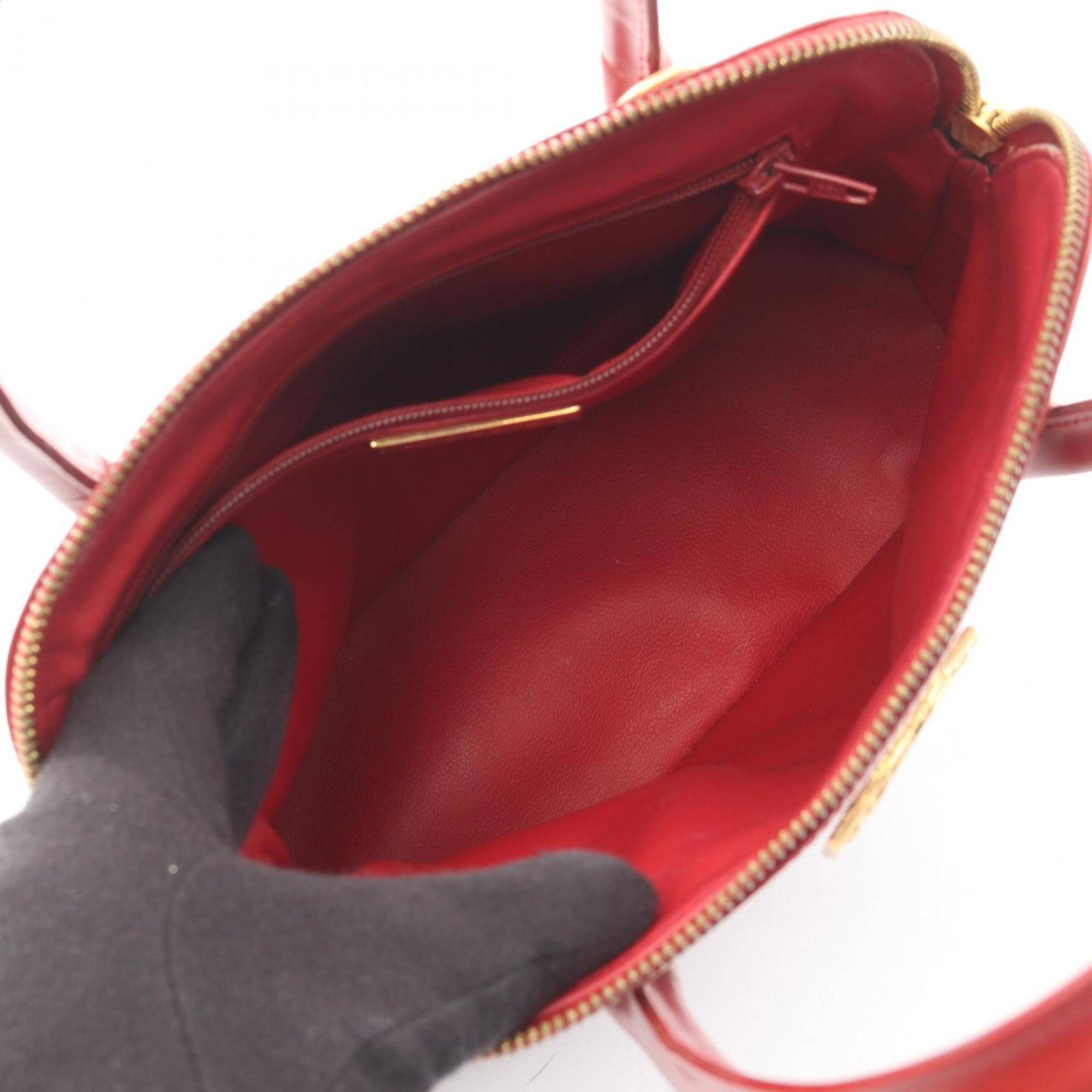 Yves Saint Laurent Red Color Leather Handbag (Pre-Owned)