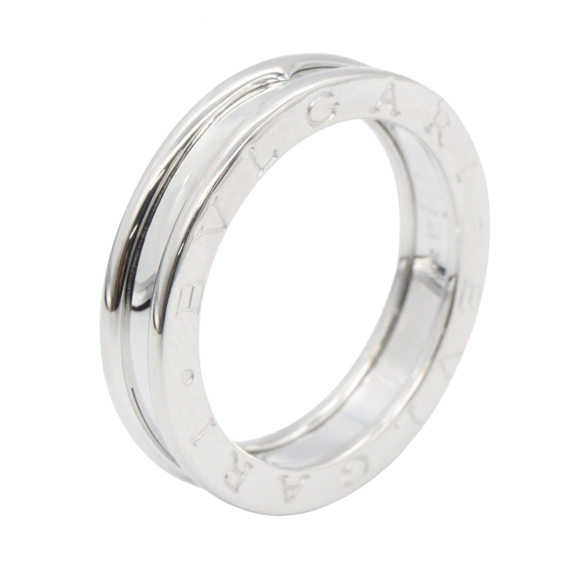 Bvlgari Silver White Gold (18K) Band Ring (Pre-Owned)