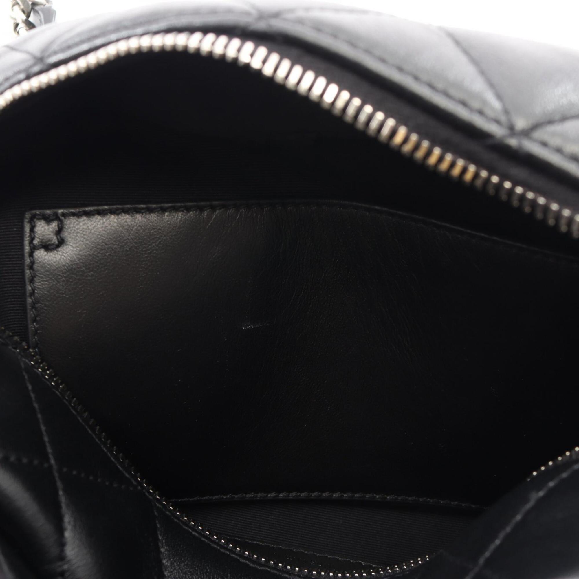 Yves Saint Laurent Black Leather Handbag Shoulder Bag (Pre-Owned)