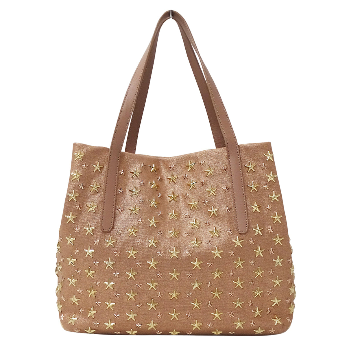 Jimmy Choo Pink Canvas Handbag Tote Bag (Pre-Owned)