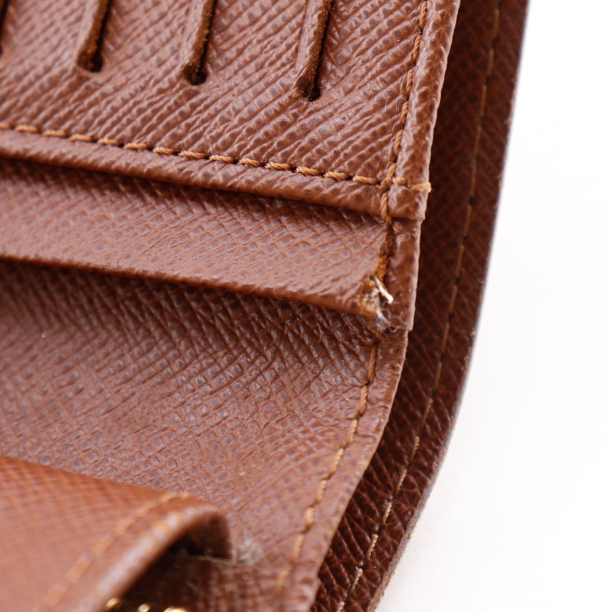 Louis Vuitton Brown Monogram Canvas Wallet (Bi-Fold) (Pre-Owned)
