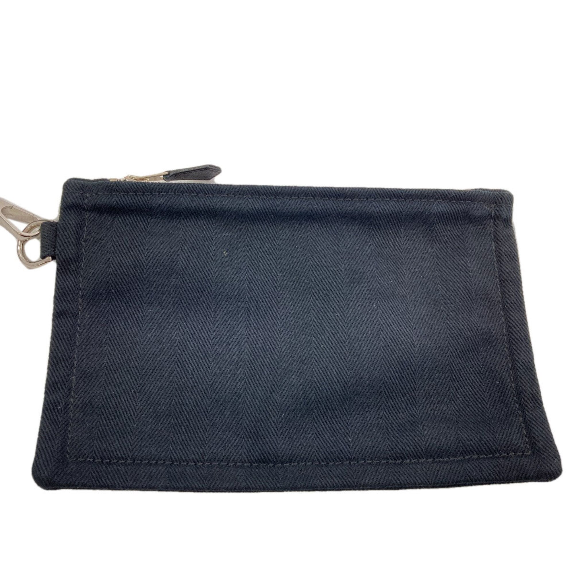 Hermes Black Canvas Handbag (Pre-Owned)