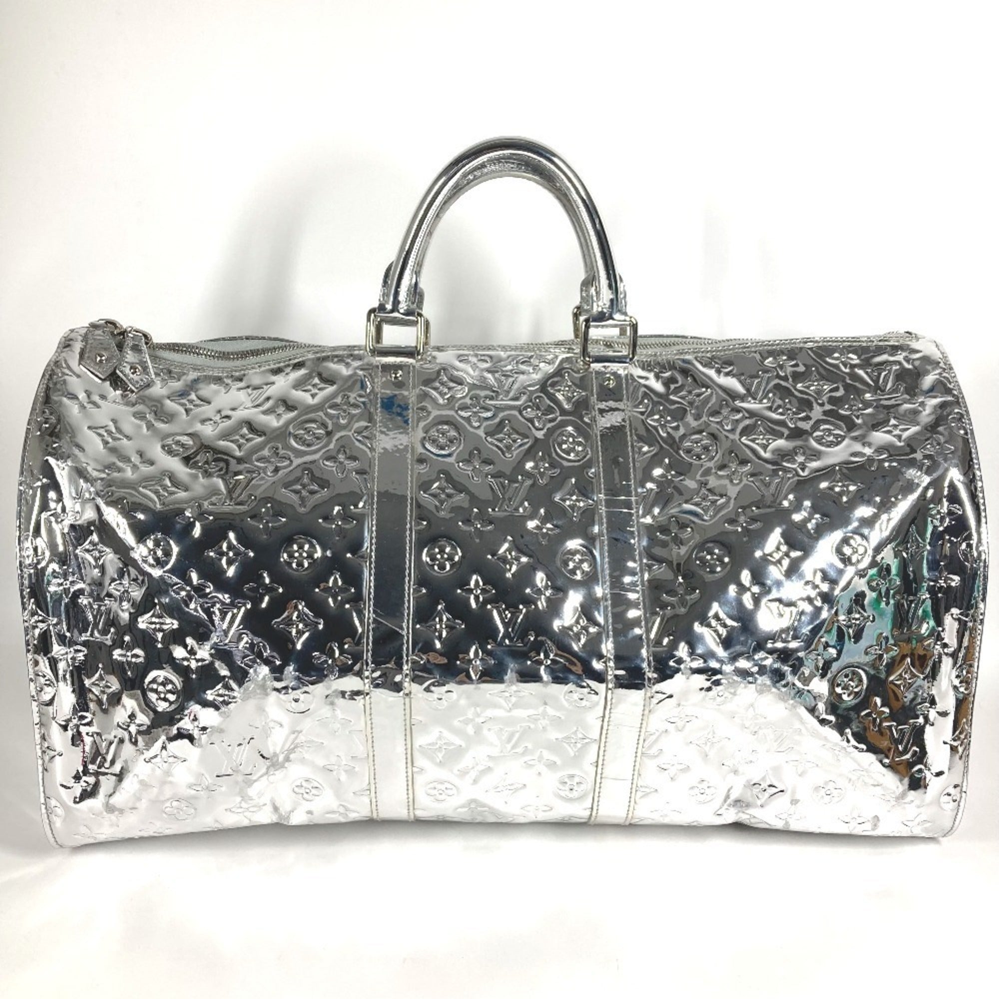 Louis Vuitton Argent Silver Monogram Miroir Boston Bag (Pre-Owned)