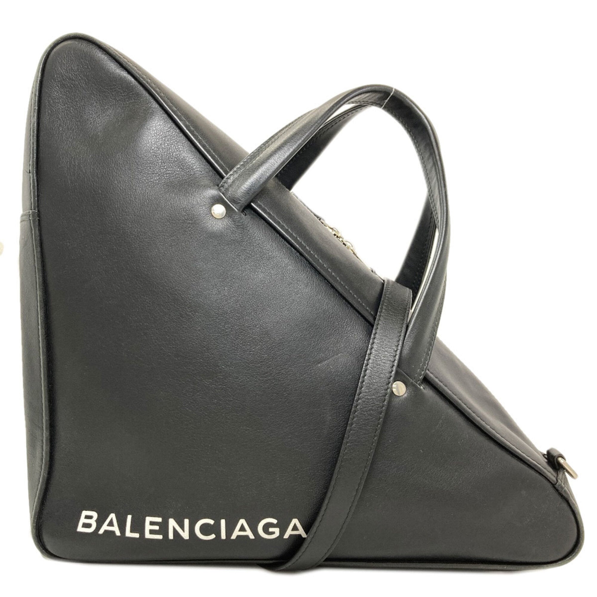 Balenciaga Black Leather Handbag (Pre-Owned)