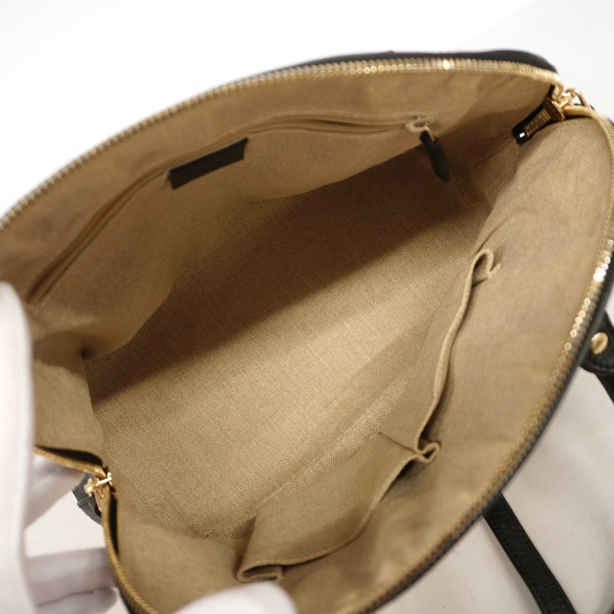 Gucci Black Leather Handbag (Pre-Owned)