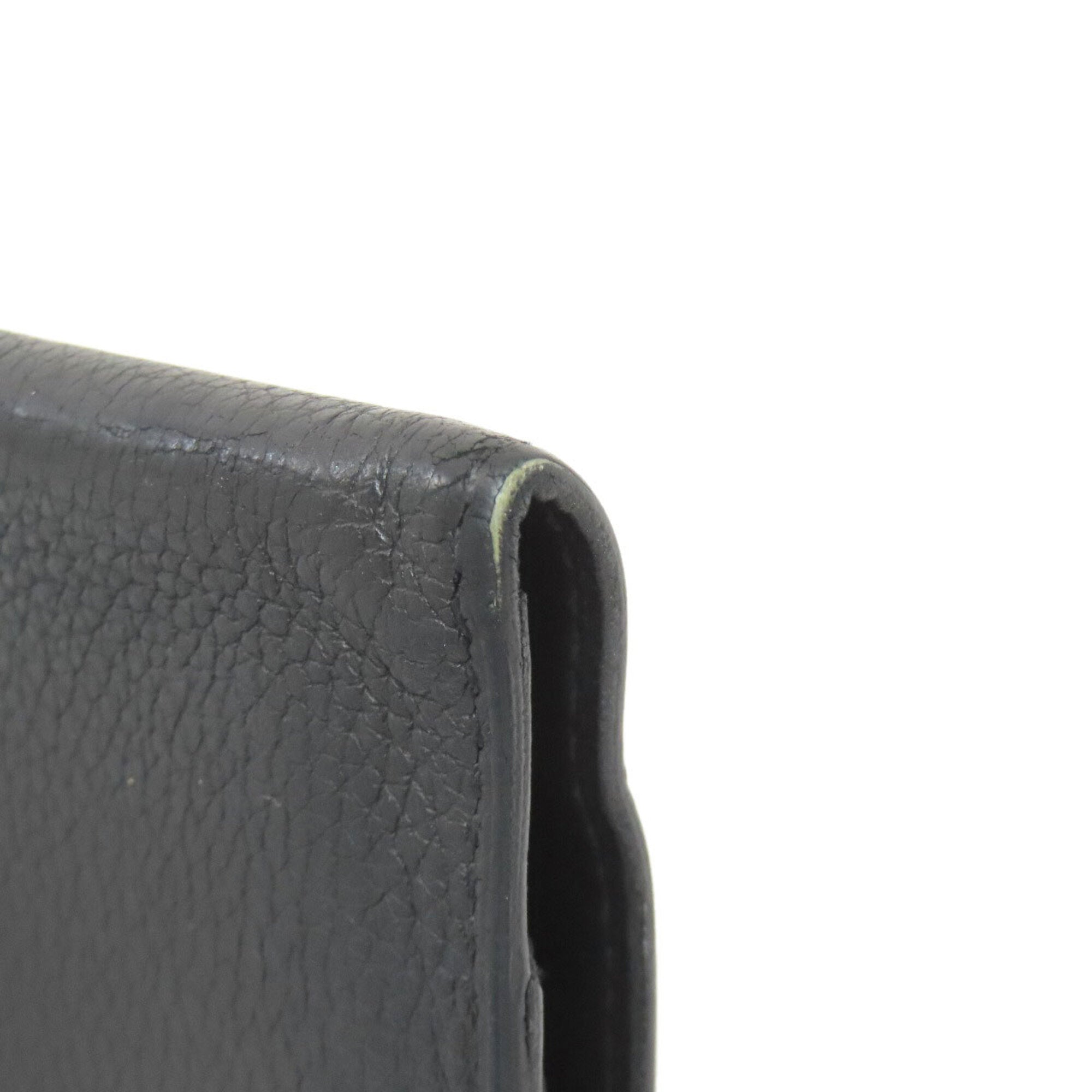 Hermes Black Togo Leather Wallet (Bi-Fold) (Pre-Owned)