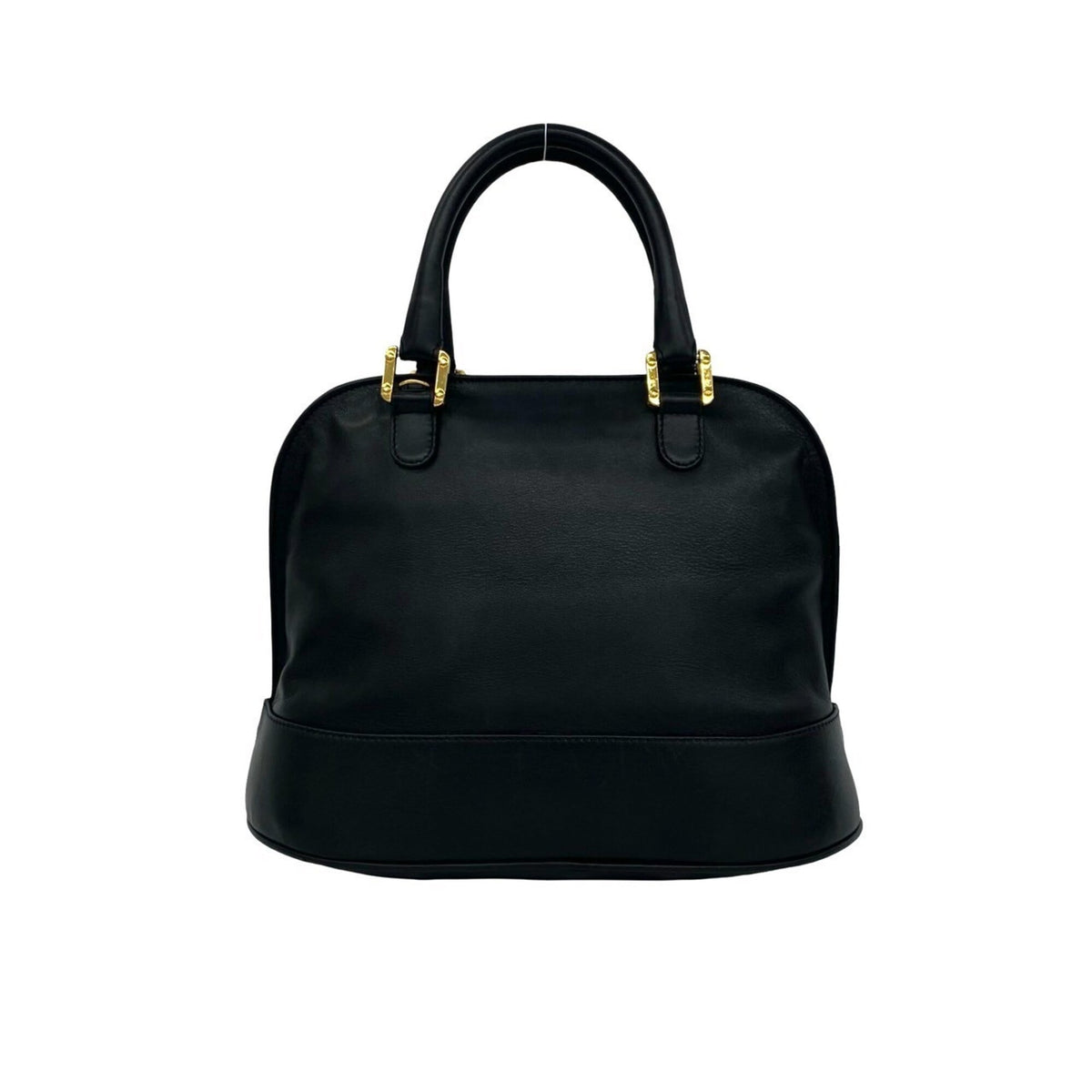 Loewe Black Leather Boston Bag Handbag (Pre-Owned)