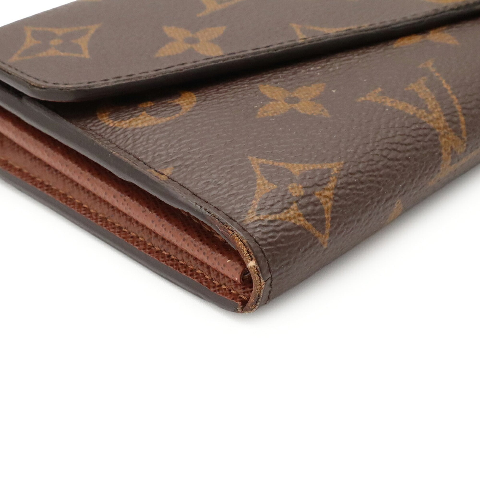 Louis Vuitton Brown Monogram Canvas Long Wallet (Bi-Fold) (Pre-Owned)