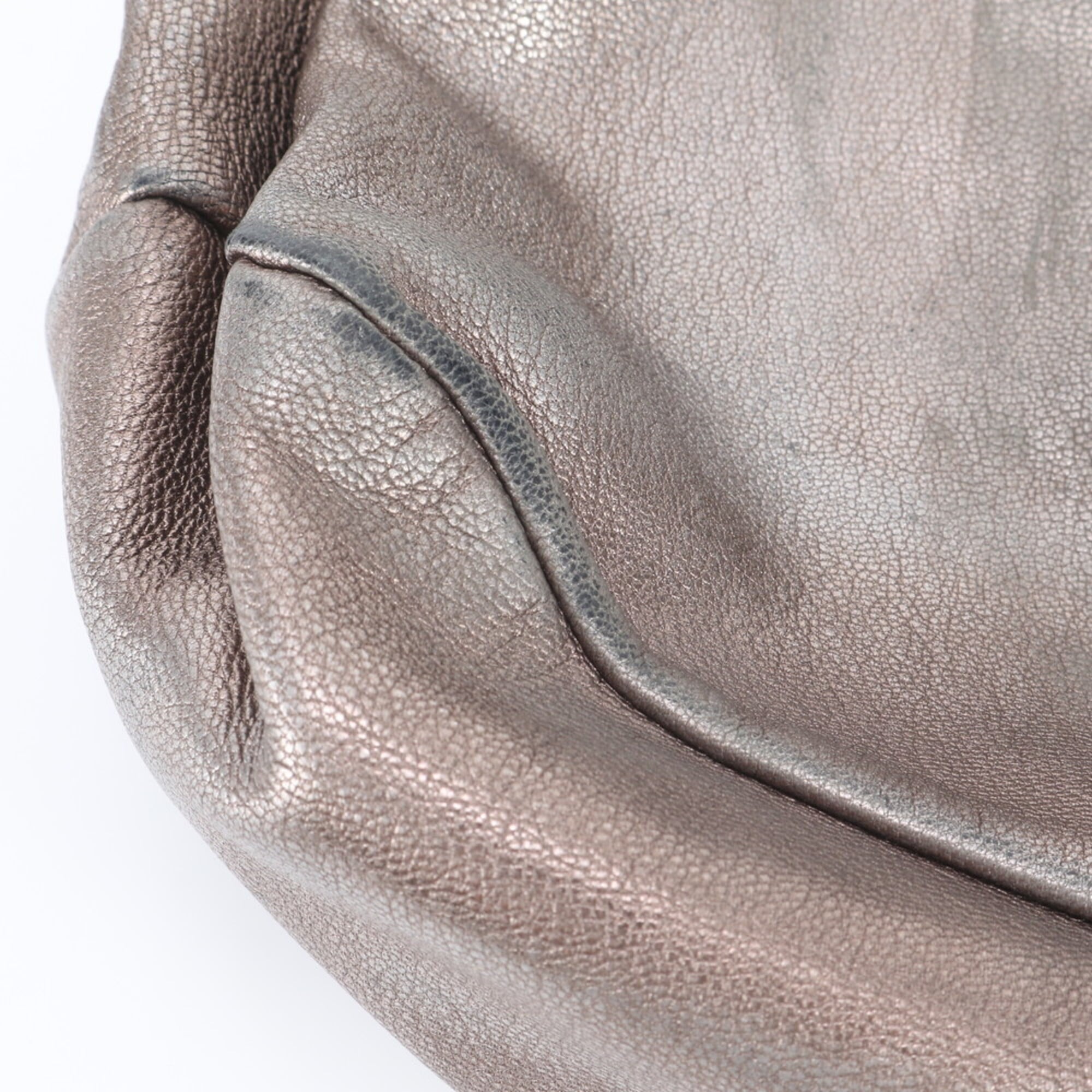Salvatore Ferragamo Green Khaki Leather Handbag Shoulder Bag Tote Bag (Pre-Owned)