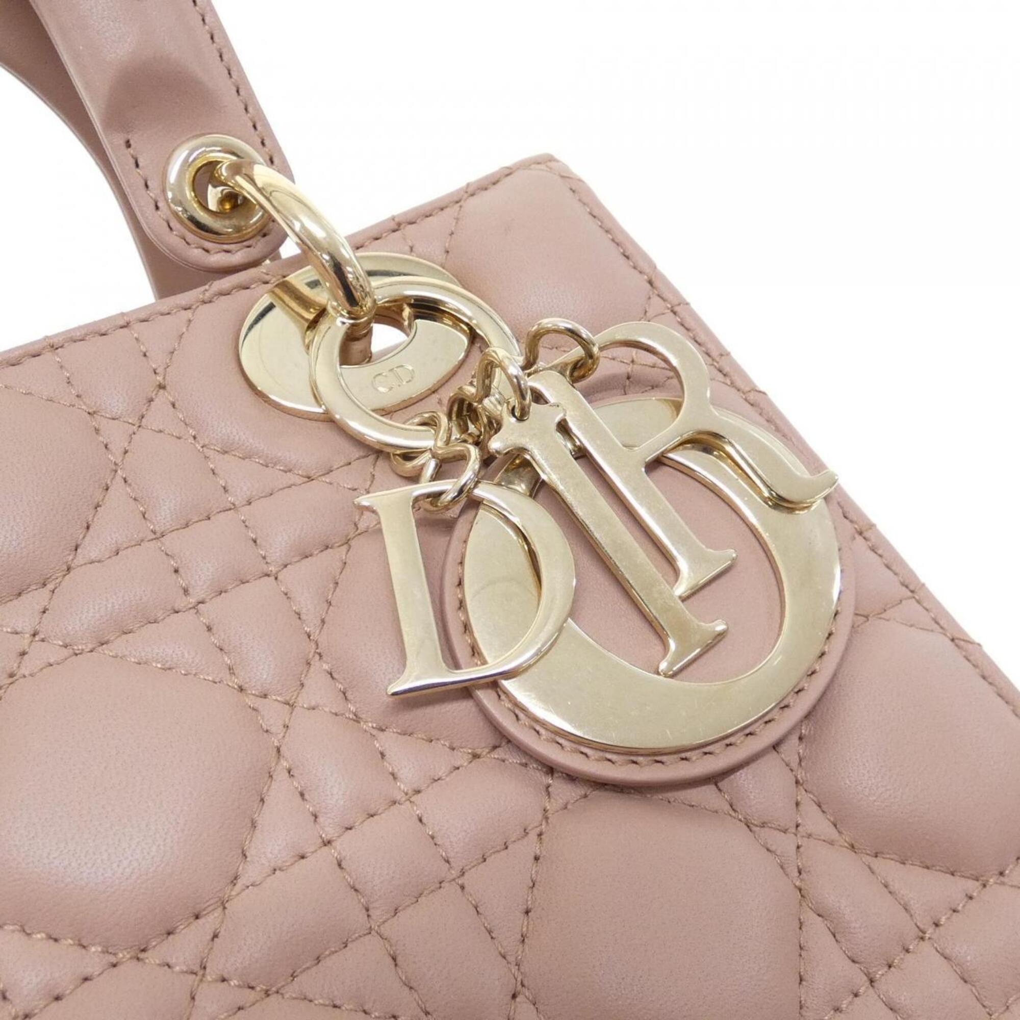 Christian Dior Pink Leather Handbag (Pre-Owned)