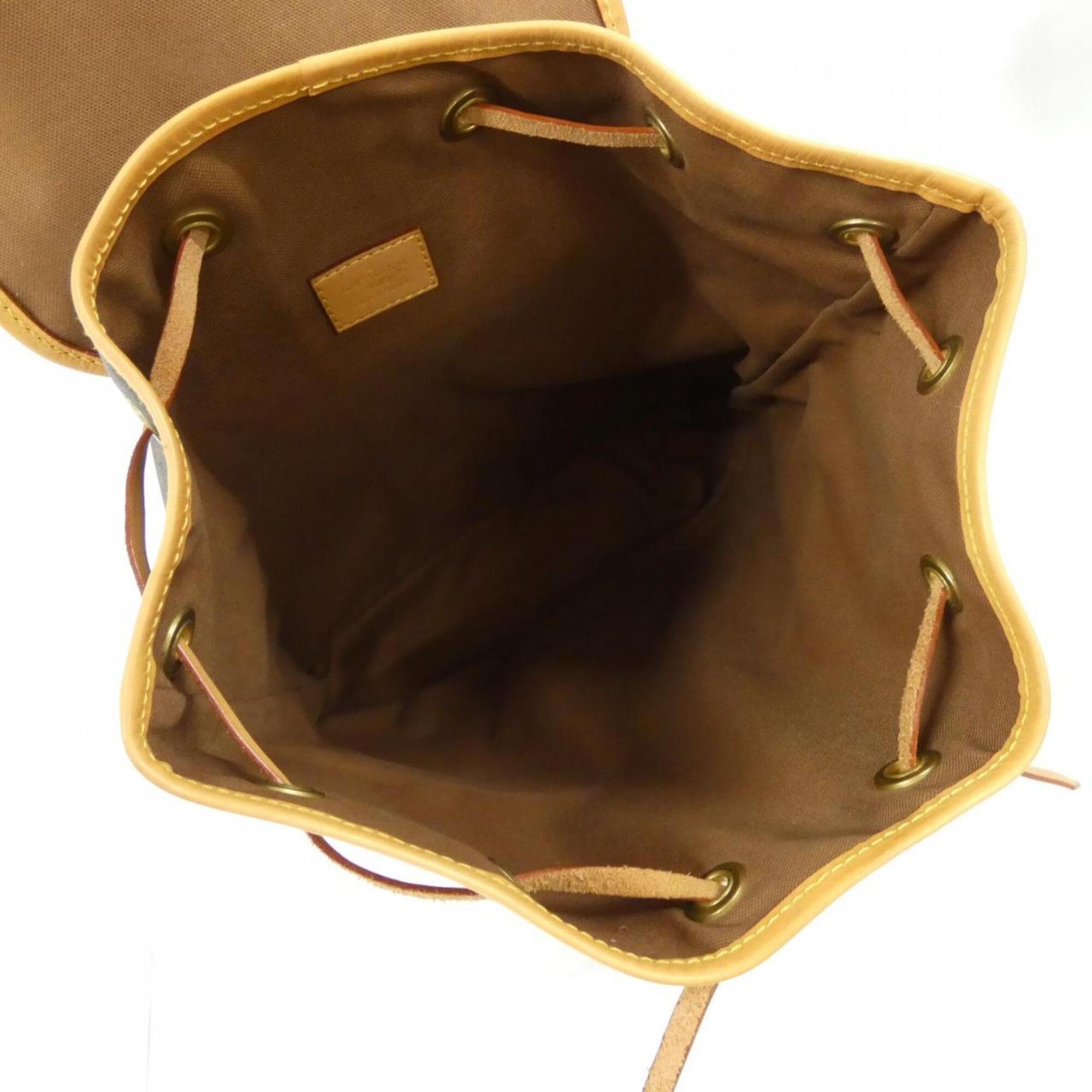 Louis Vuitton Marron Coated Canvas Backpack (Pre-Owned)