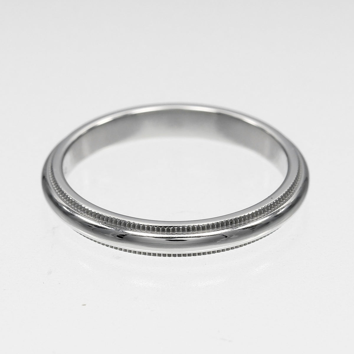 Tiffany Silver Platinum 950 Band Ring (Pre-Owned)