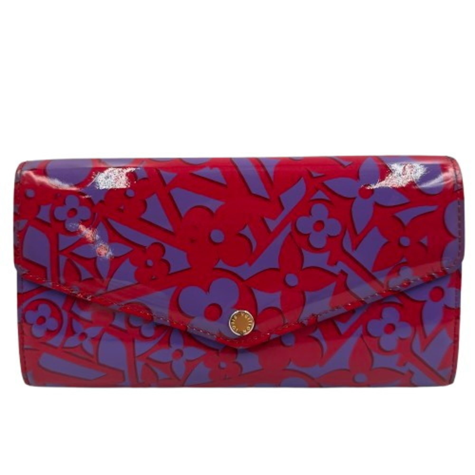 Louis Vuitton Vernis Pink Patent Leather Long Wallet (Bi-Fold) (Pre-Owned)