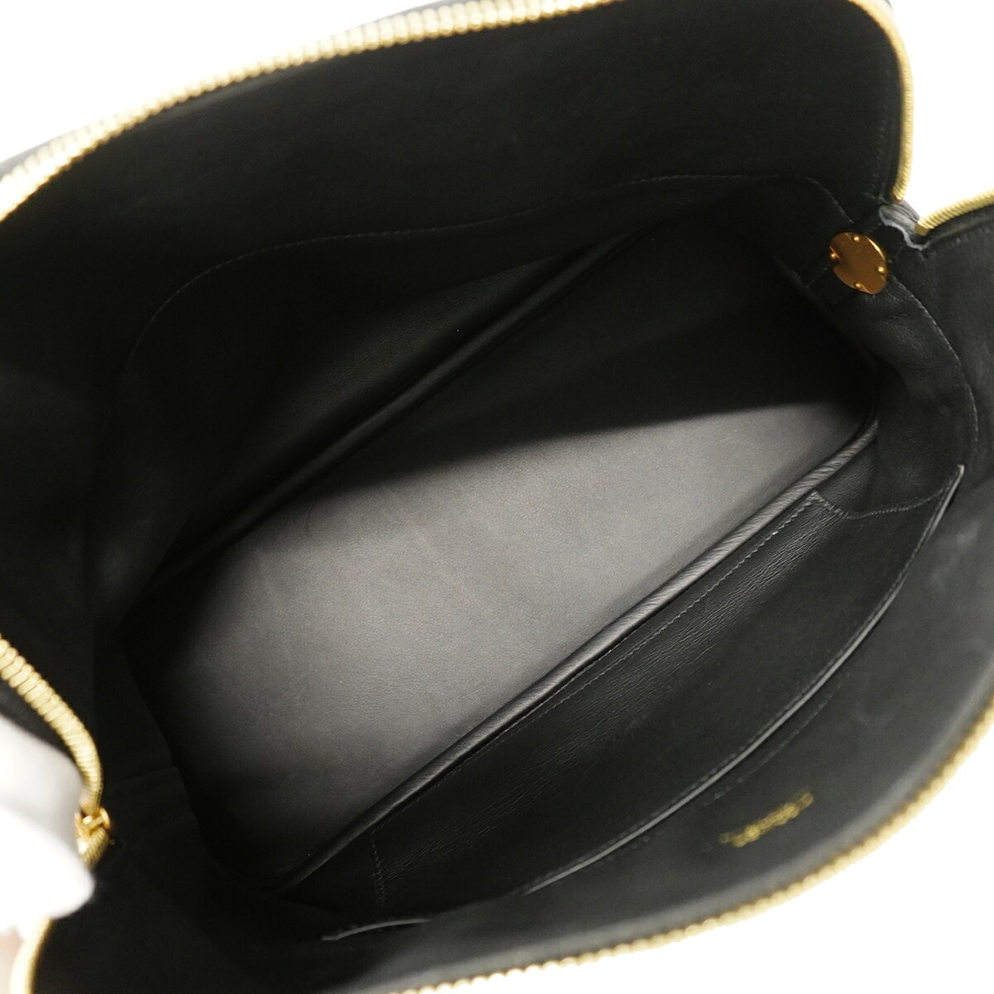 Hermes Black Taurillon Clemence Leather Handbag (Pre-Owned)