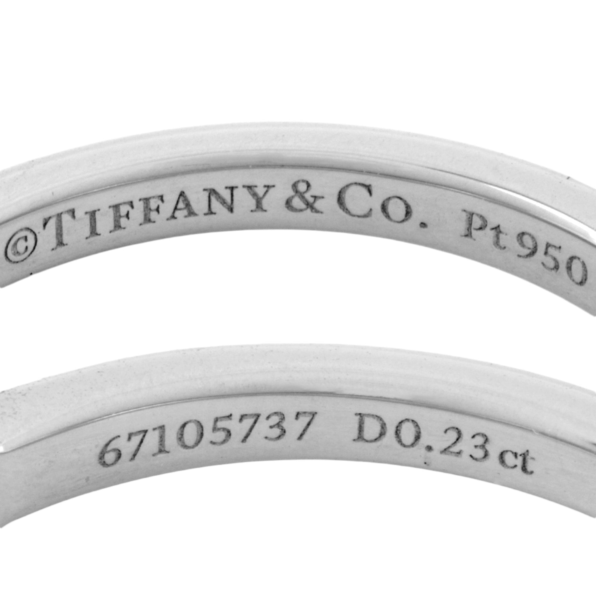 Tiffany Platinum 950 Band Ring (Pre-Owned)