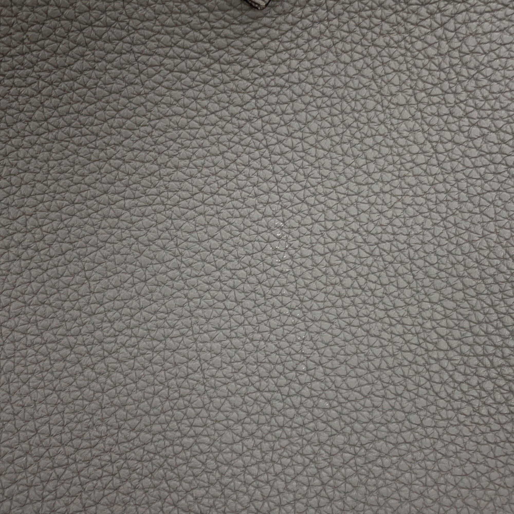 Hermes Birkin Silver Togo Leather Handbag (Pre-Owned)
